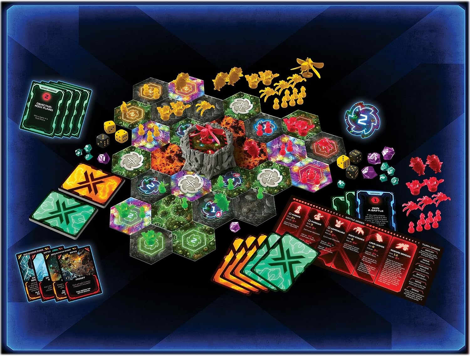 image:imageRenegade Game Studios Nexus Ops Strategy Board Game with Alien Miniatures amp Secret Missions for 24 Players