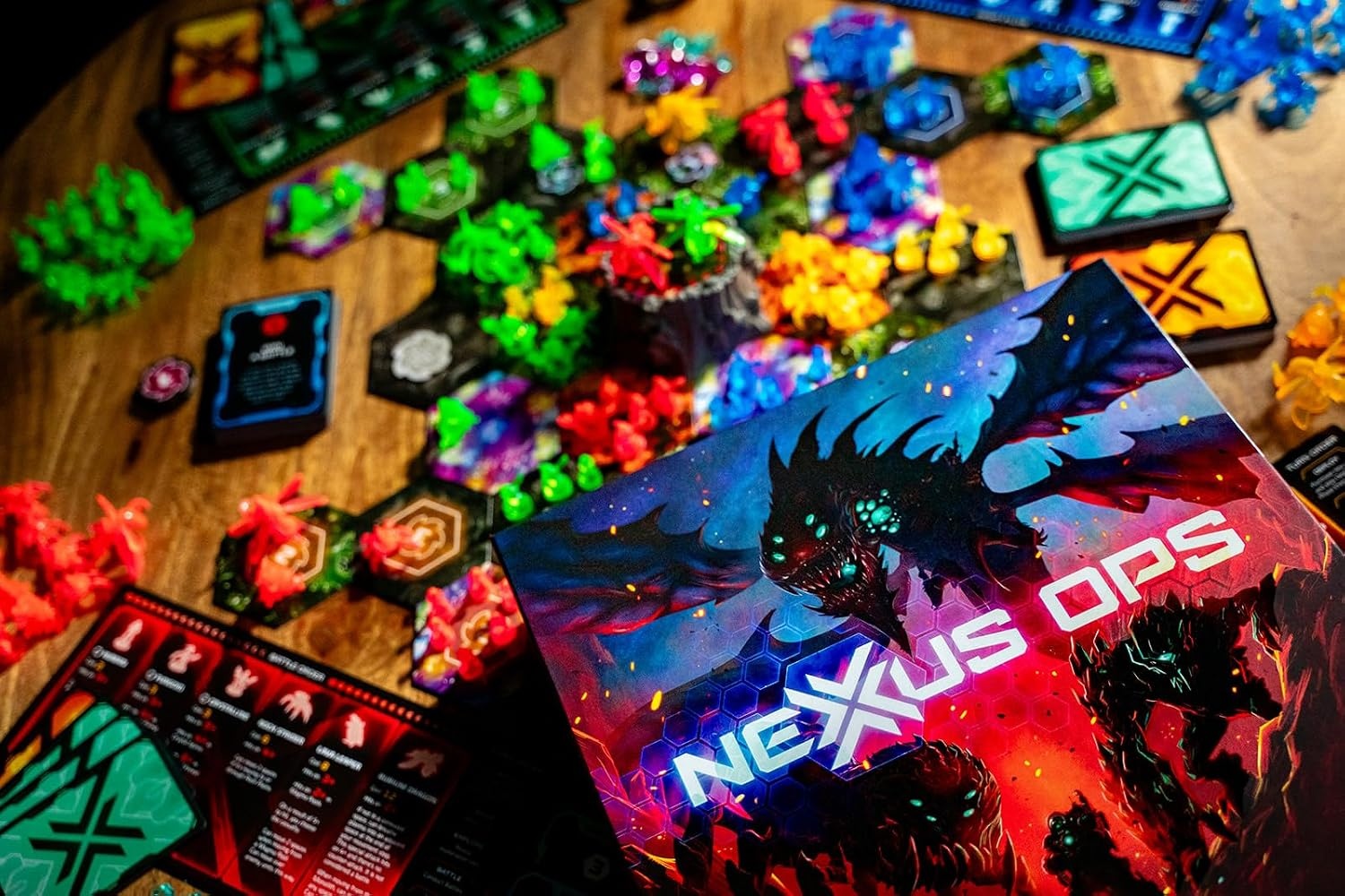 image:imageRenegade Game Studios Nexus Ops Strategy Board Game with Alien Miniatures amp Secret Missions for 24 Players