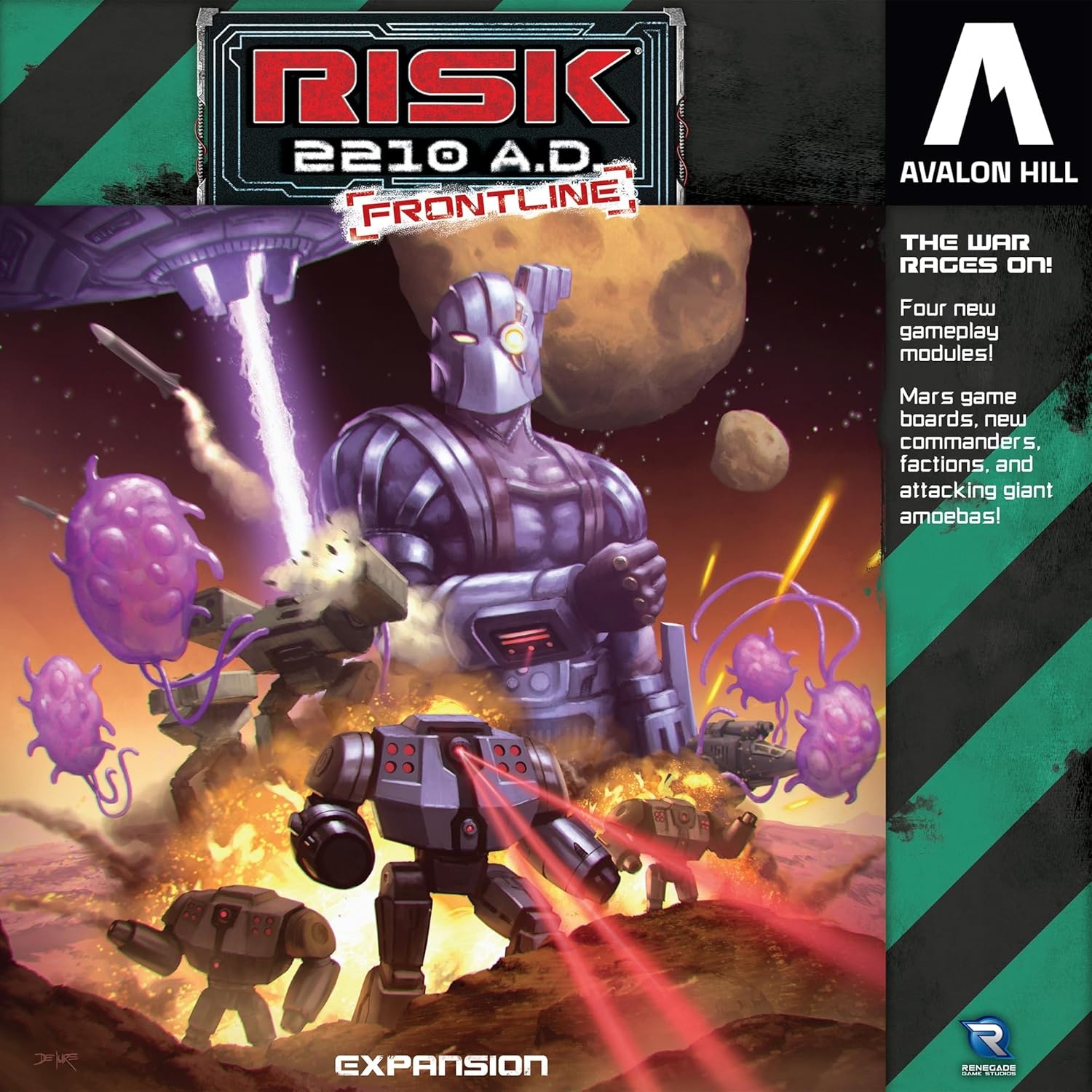 image:imageRenegade Game Studios Risk 2210 AD Frontline Expansion Mars Strategy Game with Asymmetric Factions