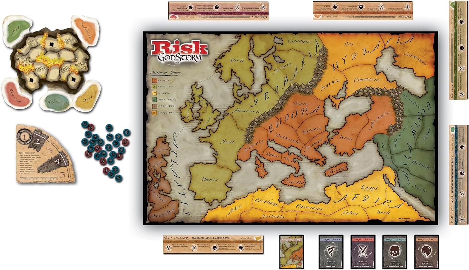 image:imageRenegade Game Studios Risk Godstorm Ancient Civilization Strategy Board Game 382 Miniatures 25 Players Ages 10