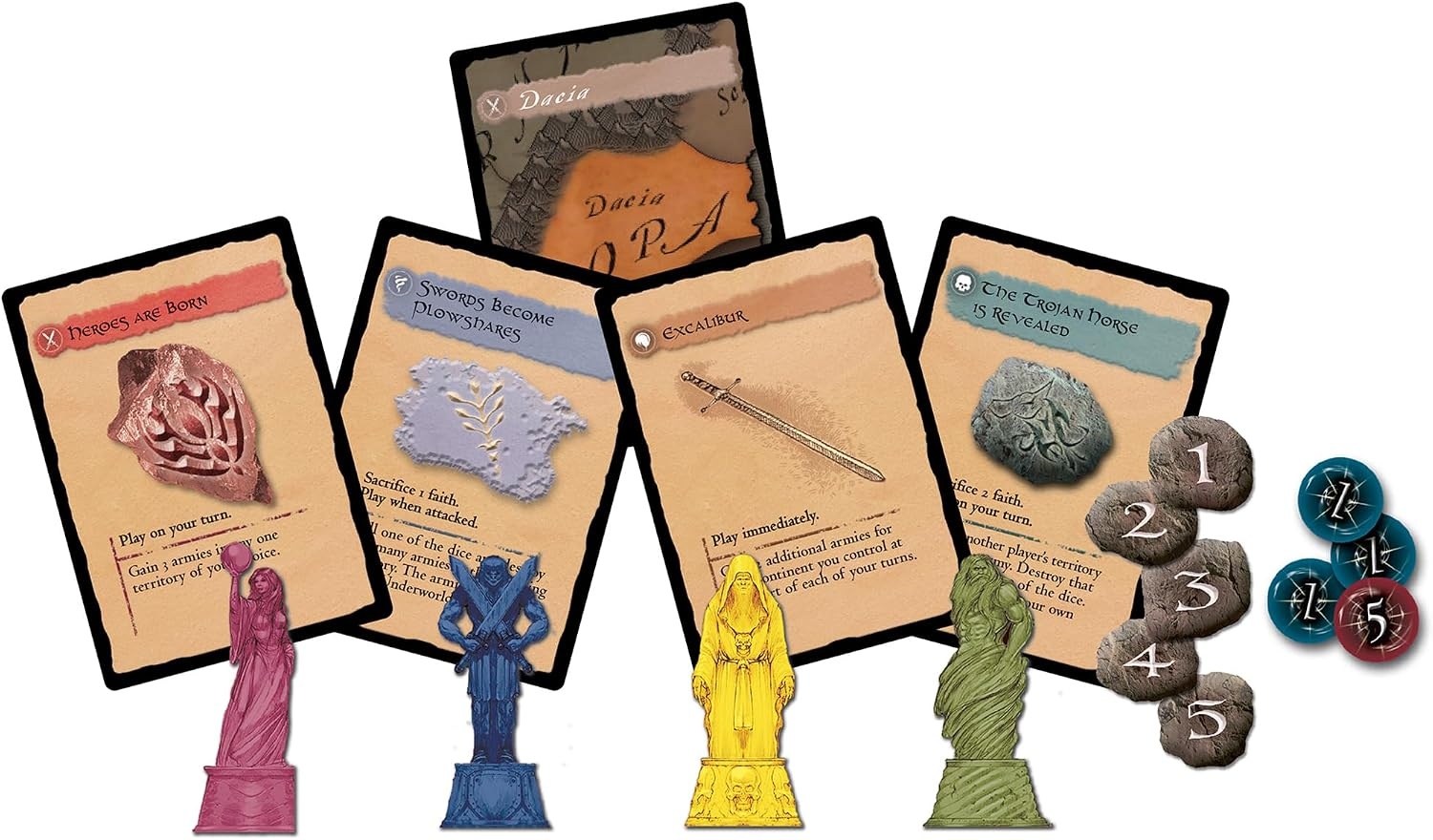 image:imageRenegade Game Studios Risk Godstorm Ancient Civilization Strategy Board Game 382 Miniatures 25 Players Ages 10