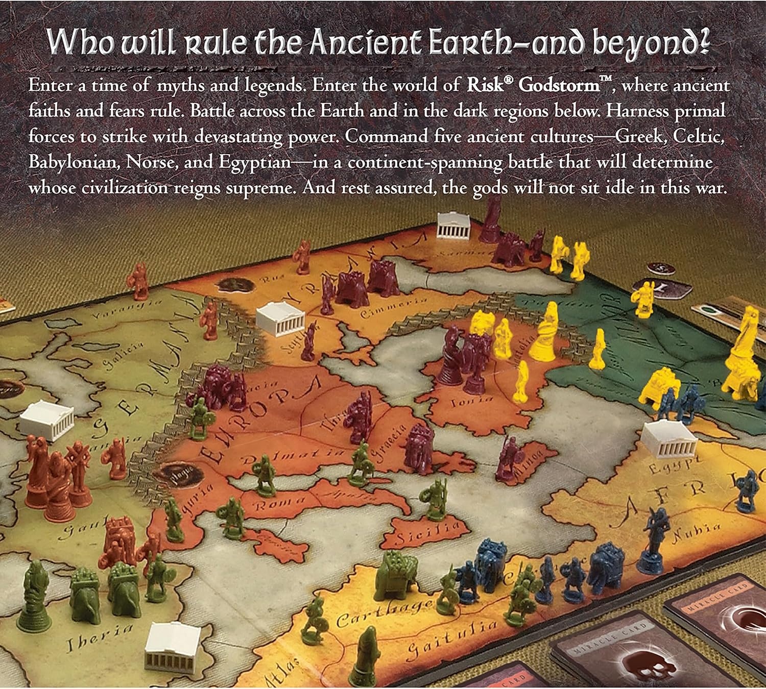 image:imageRenegade Game Studios Risk Godstorm Ancient Civilization Strategy Board Game 382 Miniatures 25 Players Ages 10