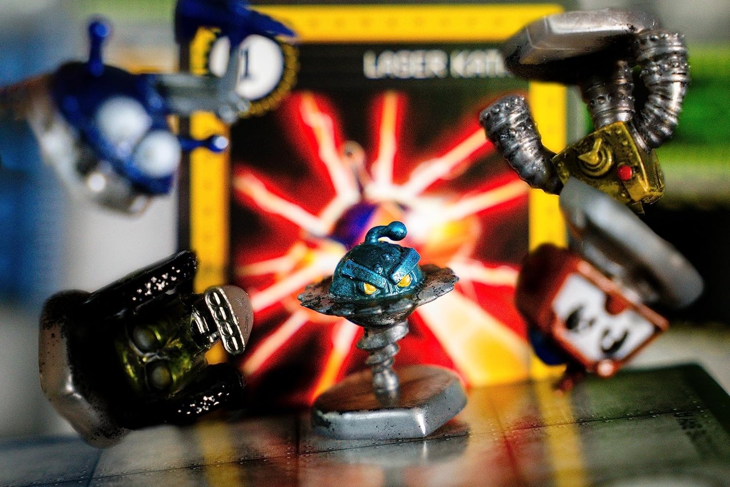 image:imageRenegade Game Studios Robo Rally Board Game Strategy Card Programming with 6 PrePainted Robot Miniatures for 26 Players Ages 12