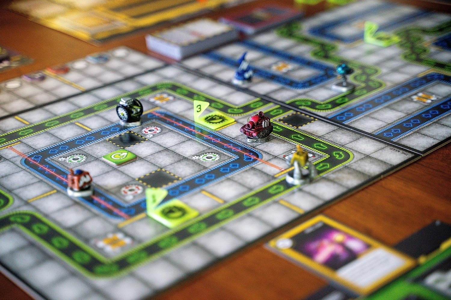 image:imageRenegade Game Studios Robo Rally Board Game Strategy Card Programming with 6 PrePainted Robot Miniatures for 26 Players Ages 12