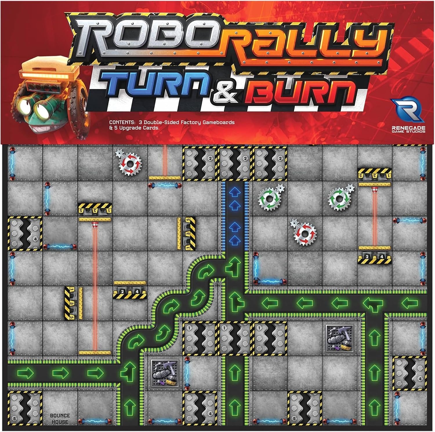 image:imageRenegade Game Studios Robo Rally Turn amp Burn Expansion Board Game Strategy Ages 12 26 Players