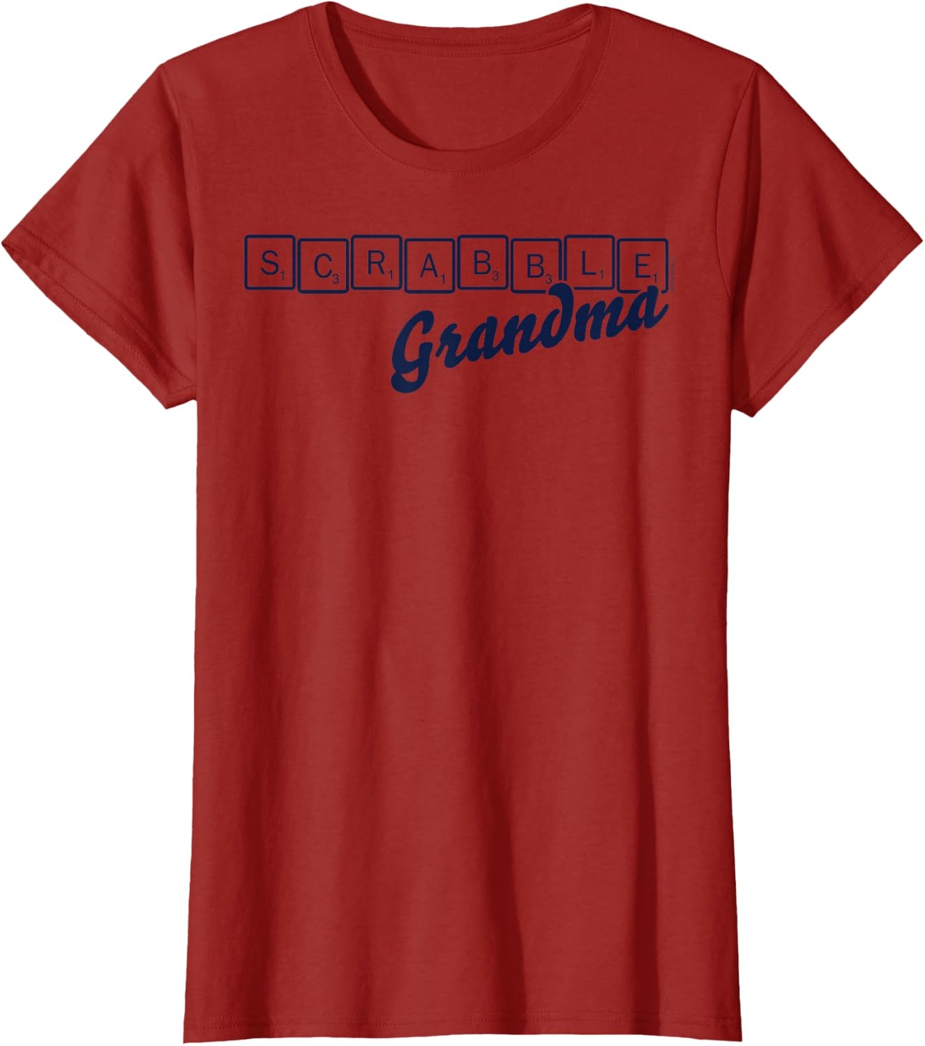 image:imageScrabble Grandma Tiles TShirtCranberry Red