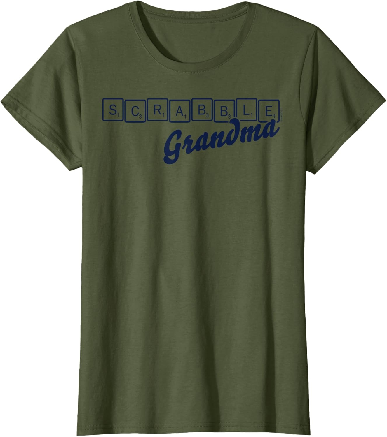 image:imageScrabble Grandma Tiles TShirtOlive Green