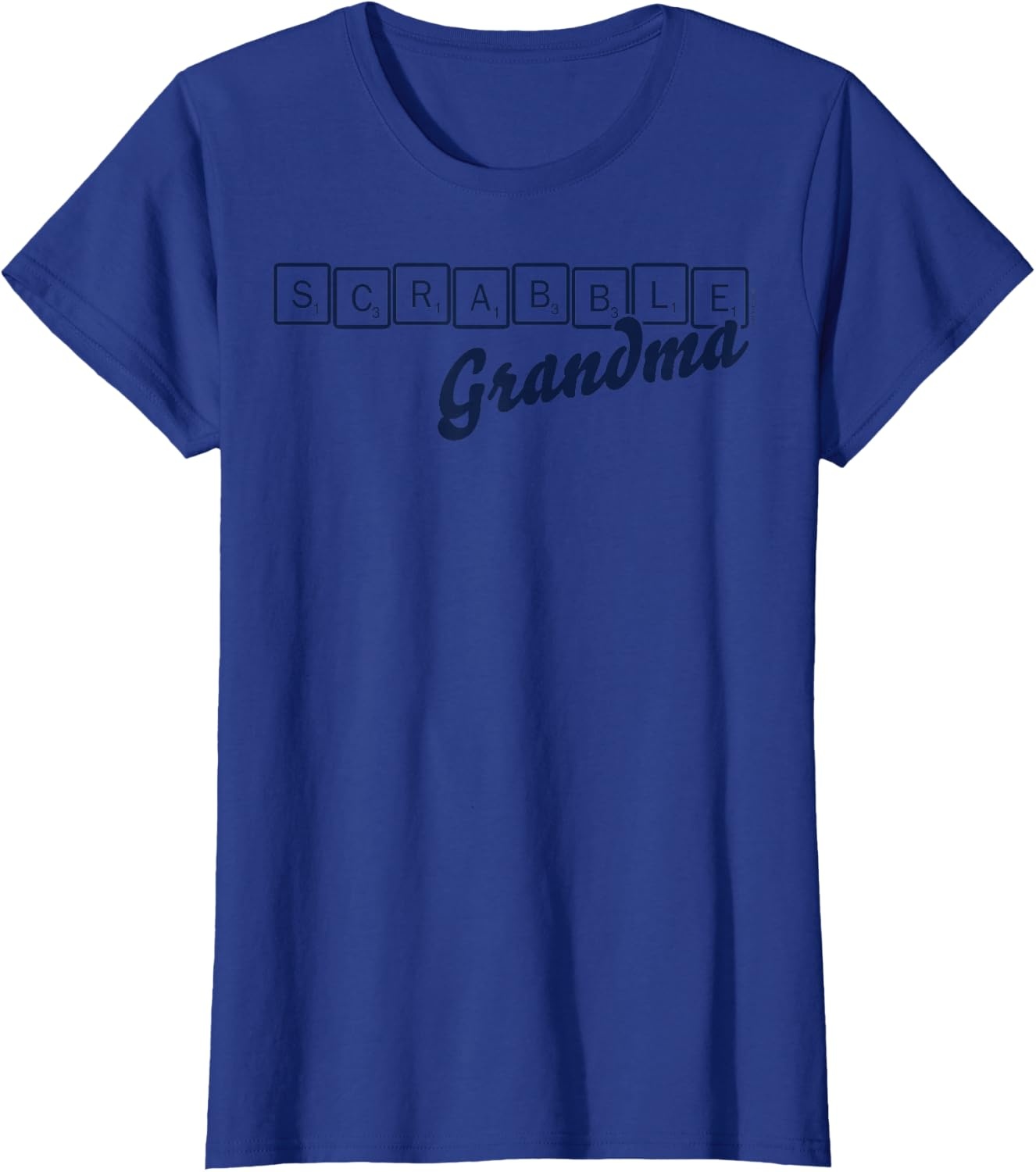 image:imageScrabble Grandma Tiles TShirtRoyal Blue