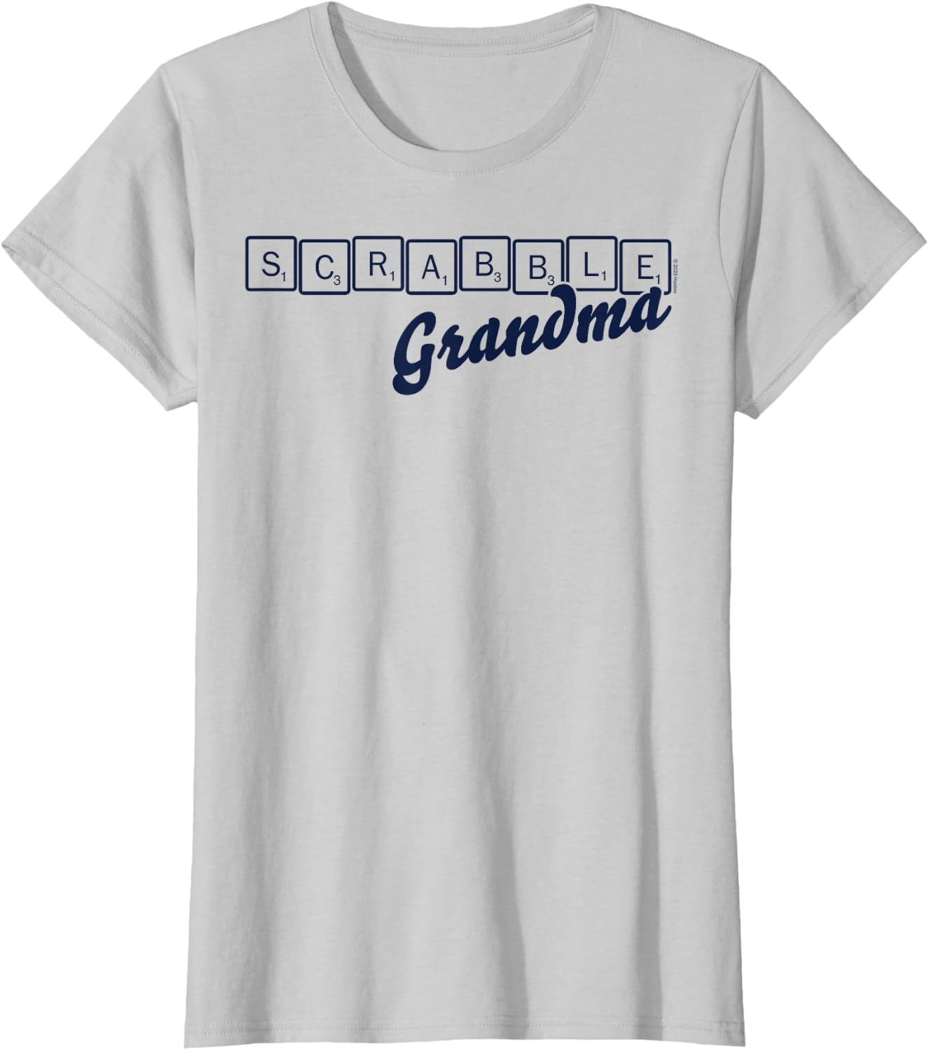 image:imageScrabble Grandma Tiles TShirtSilver Grey