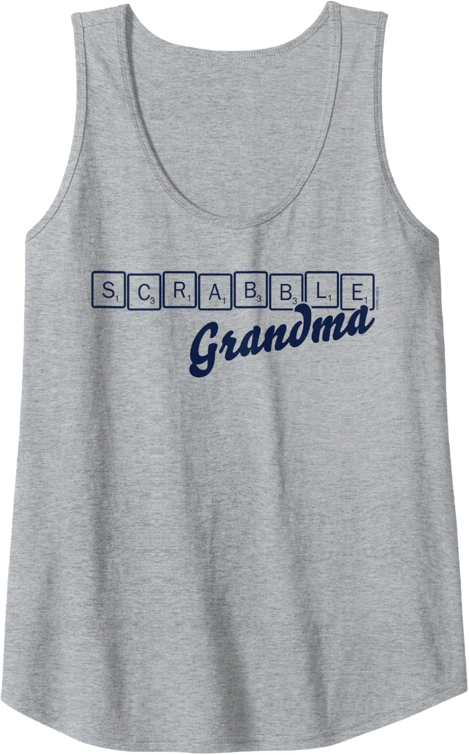 image:imageScrabble Grandma Tiles Tank TopHeather Grey