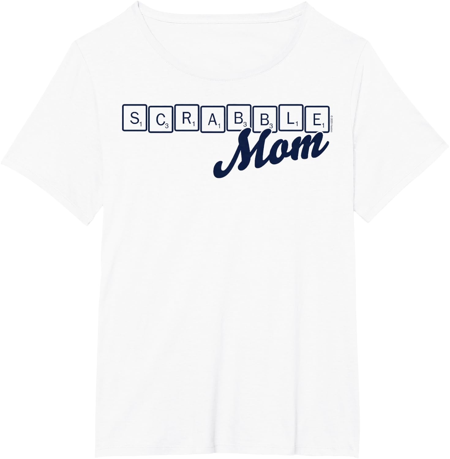 image:imageScrabble Mothers Day Mom Tiles Logo TShirtWhite