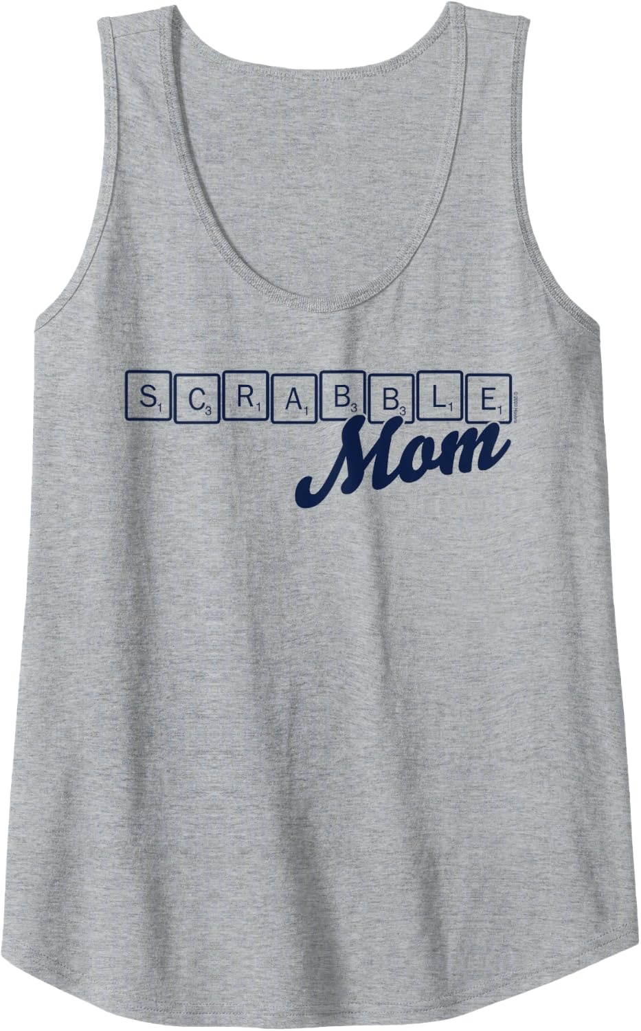 image:imageScrabble Mothers Day Mom Tiles Logo Tank TopHeather Grey