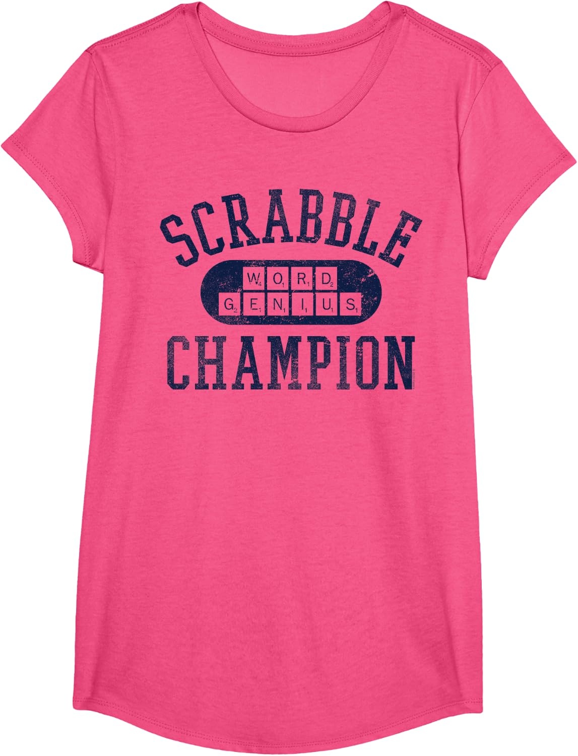image:imageScrabble Word Genius Scrabble Champion TShirtPink Heather