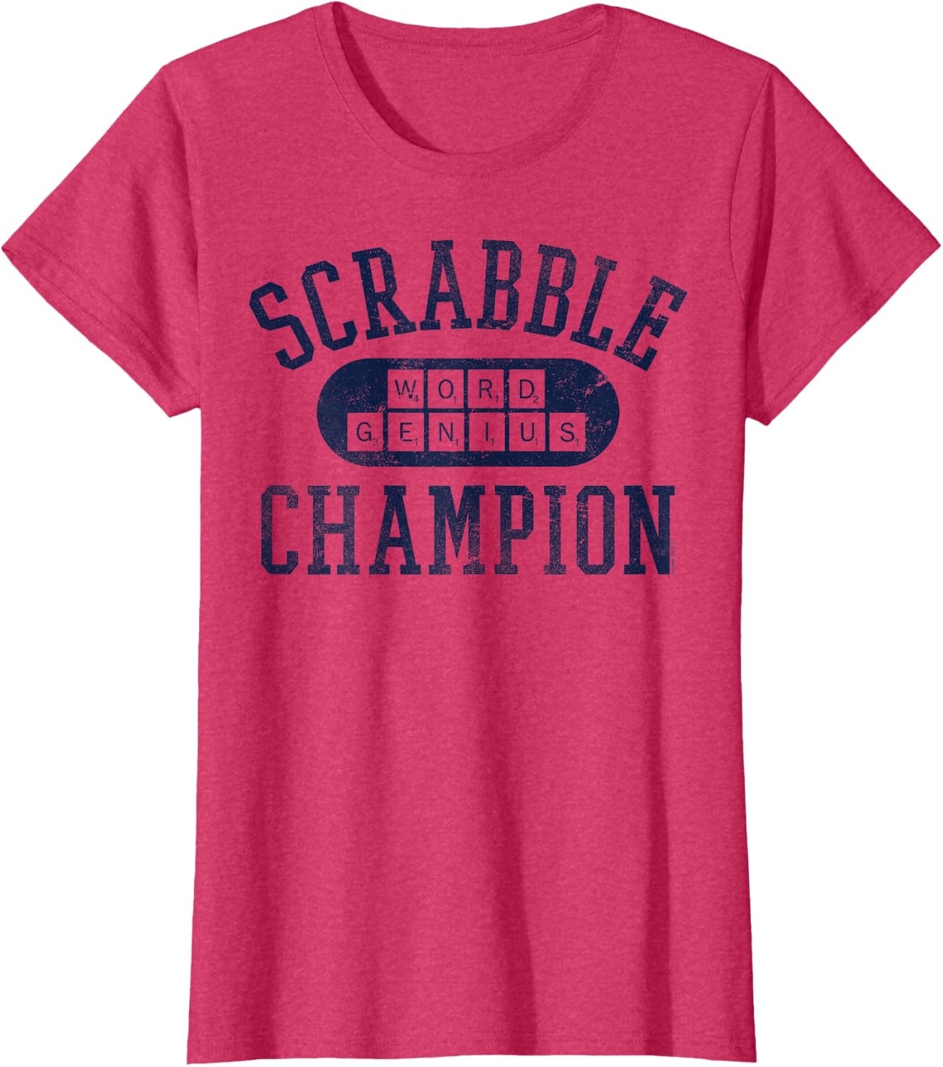 image:imageScrabble Word Genius Scrabble Champion TShirtRed Heather