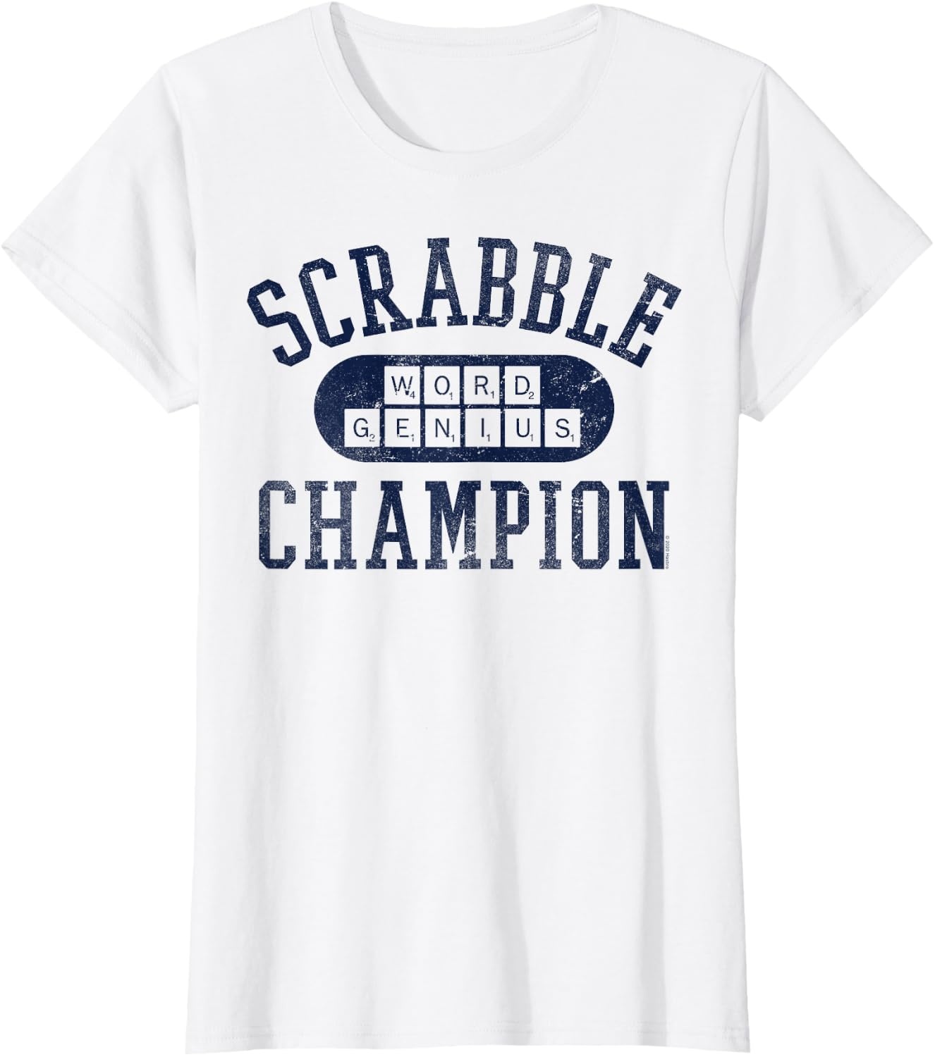 image:imageScrabble Word Genius Scrabble Champion TShirtWhite