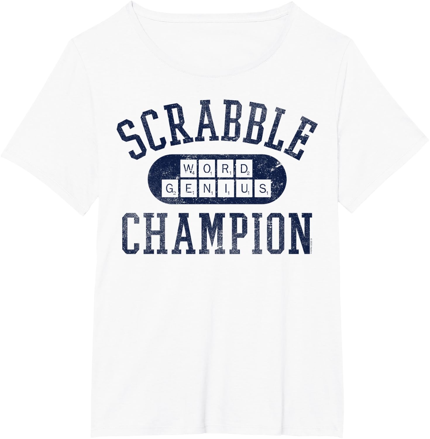image:imageScrabble Word Genius Scrabble Champion TShirtWhite