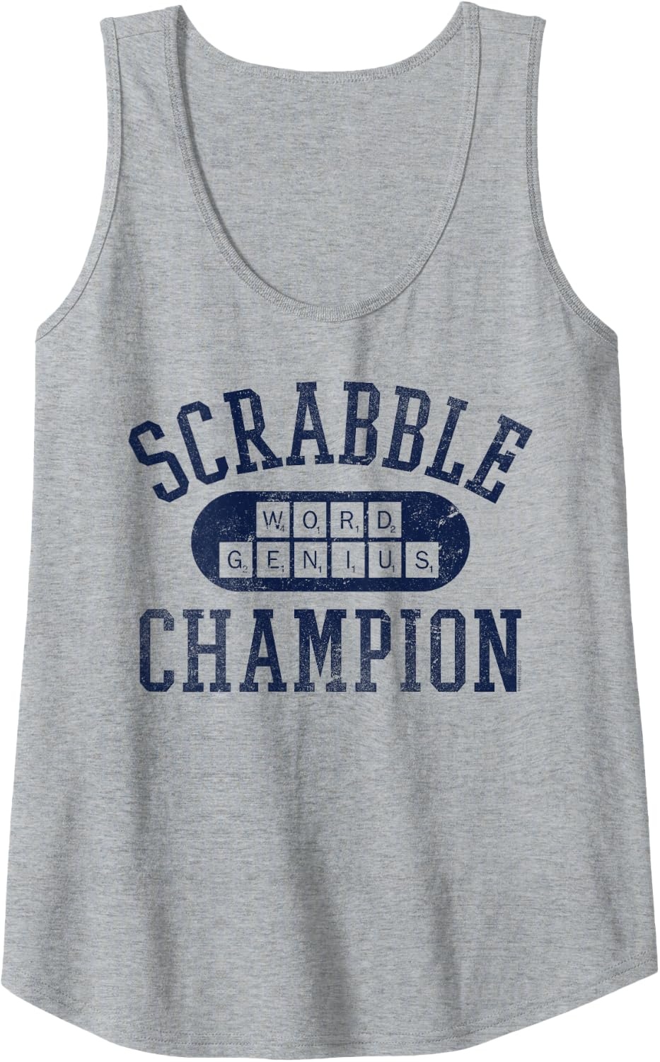 image:imageScrabble Word Genius Scrabble Champion Tank TopHeather Grey