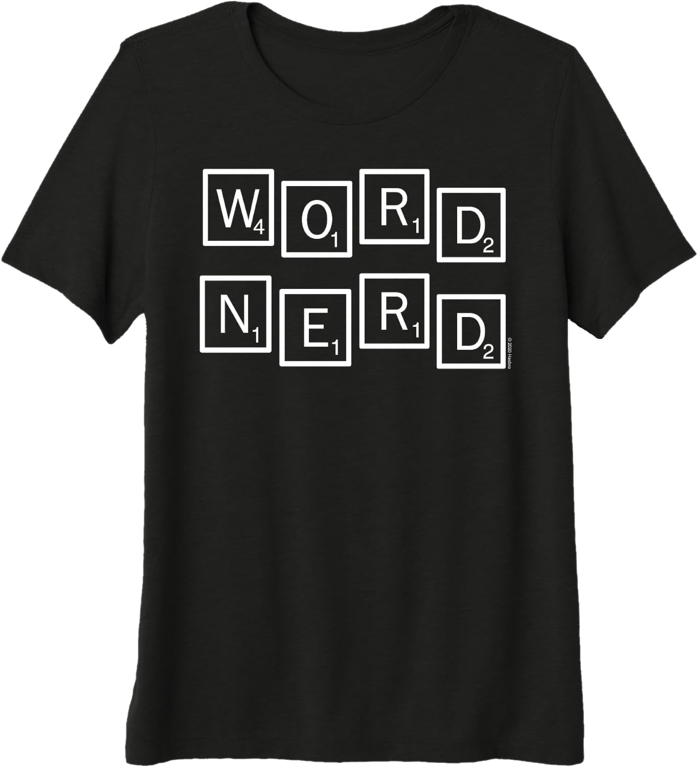 image:imageScrabble Word Nerd Tiles Premium Triblend TShirtBlack