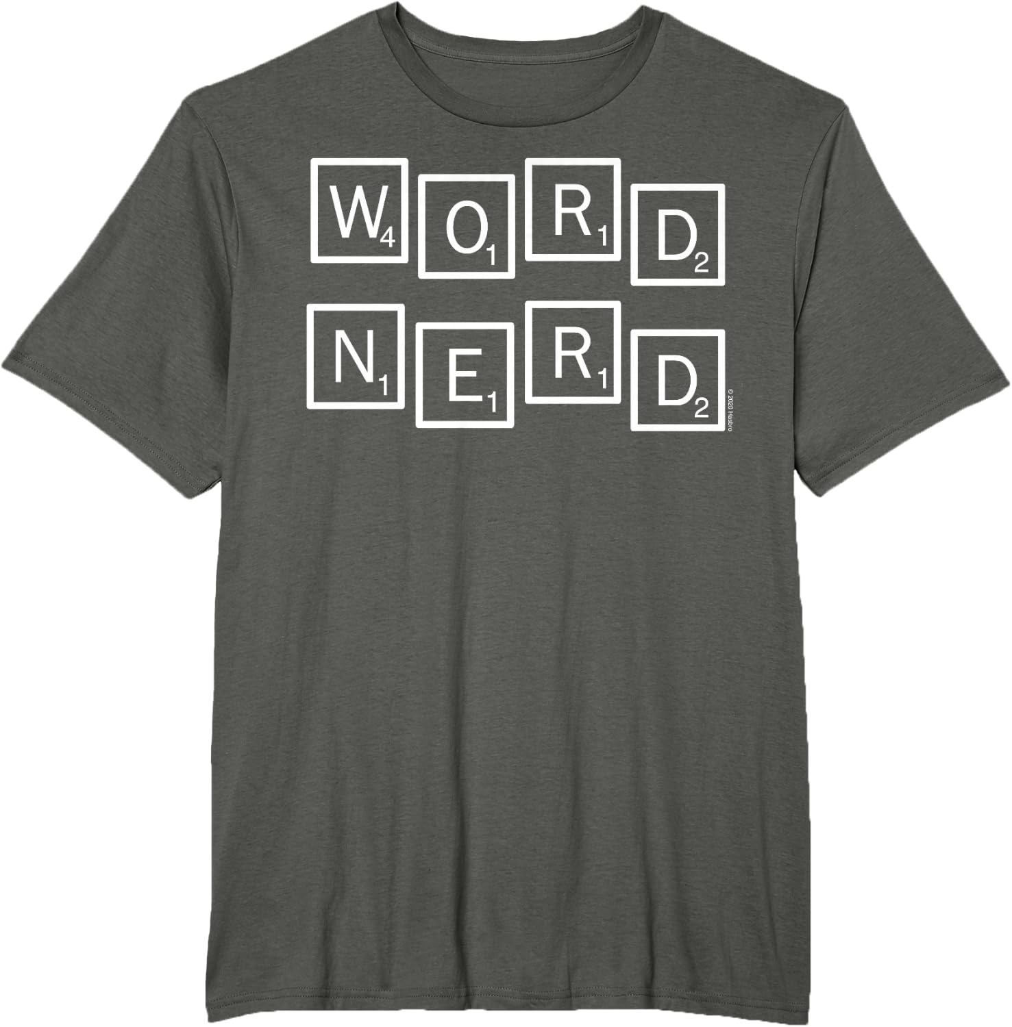 image:imageScrabble Word Nerd Tiles TShirtAsphalt Grey