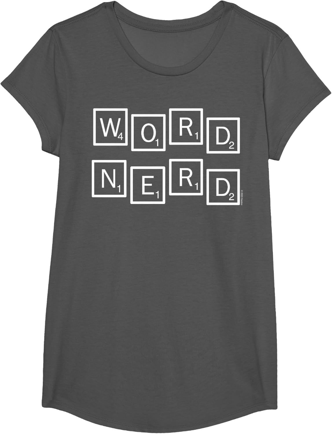 image:imageScrabble Word Nerd Tiles TShirtAsphalt Grey