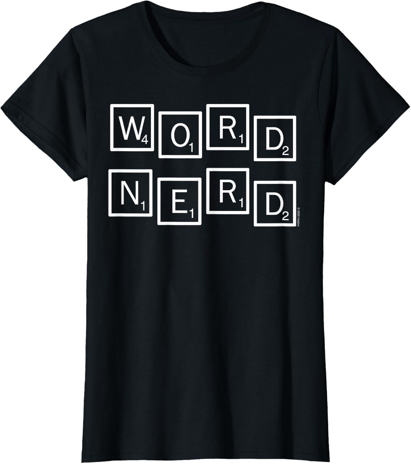 image:imageScrabble Word Nerd Tiles TShirtBlack