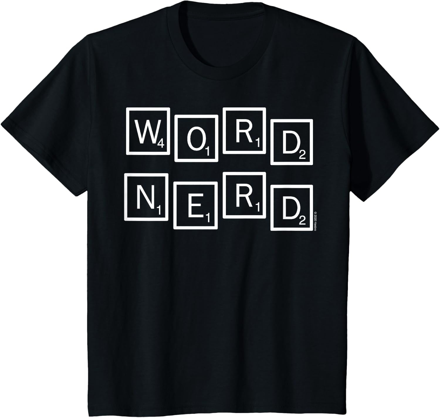 image:imageScrabble Word Nerd Tiles TShirtBlack