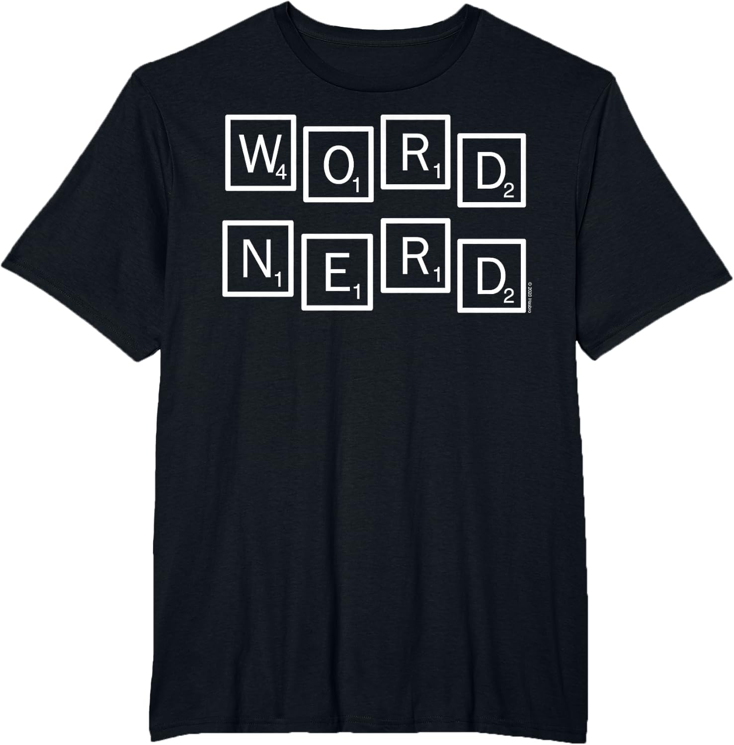 image:imageScrabble Word Nerd Tiles TShirtBlack