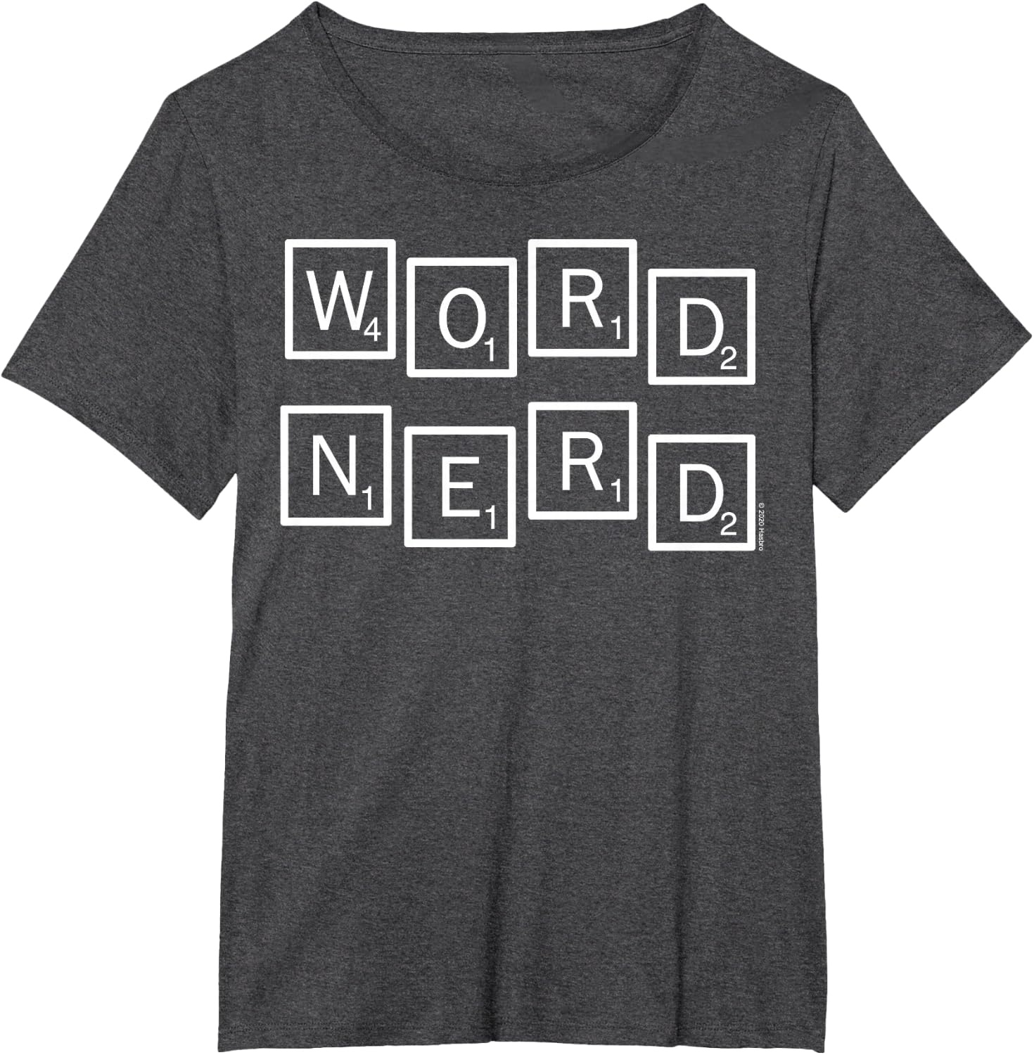 image:imageScrabble Word Nerd Tiles TShirtDark Heather Grey