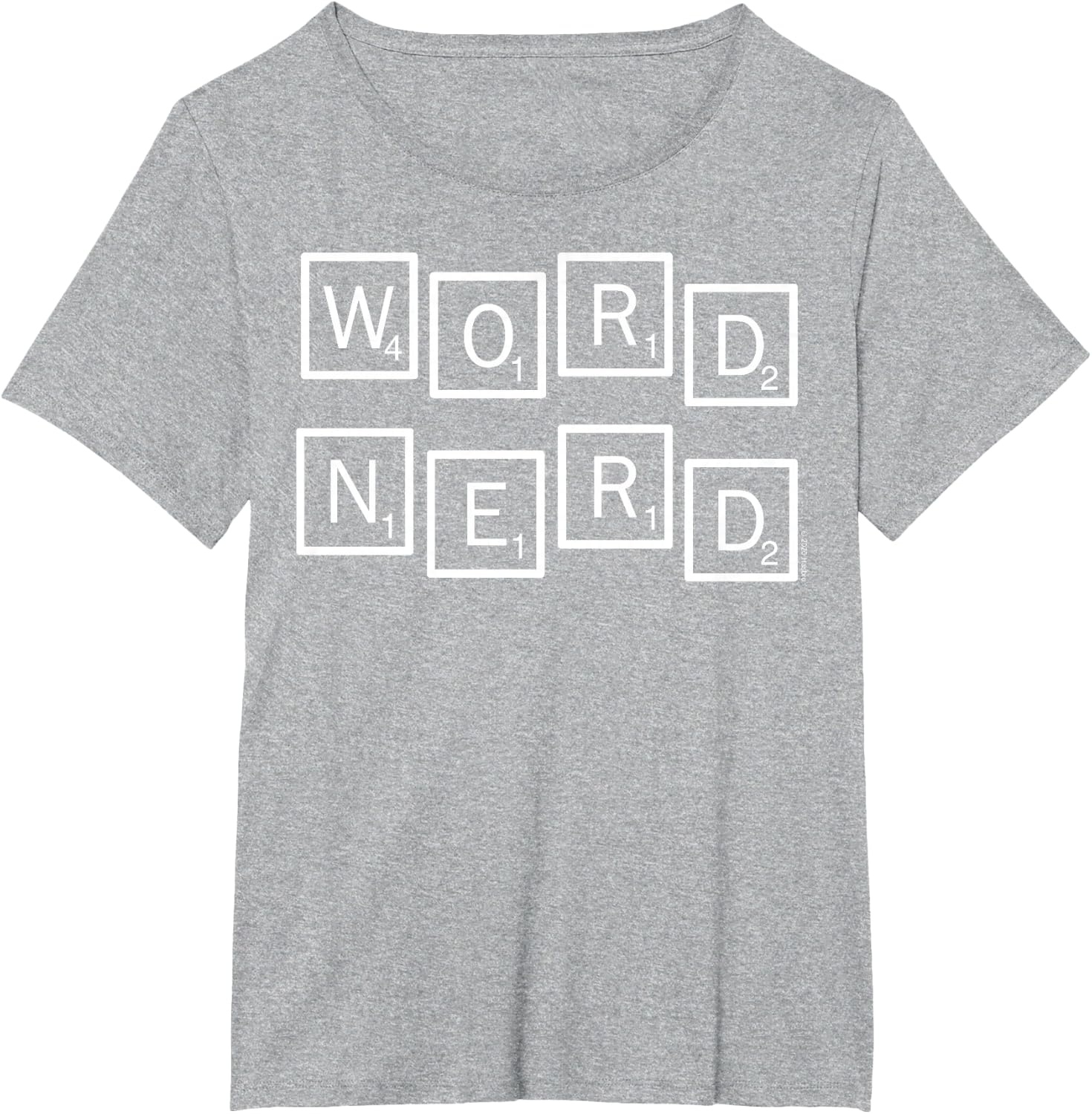 image:imageScrabble Word Nerd Tiles TShirtHeather Grey