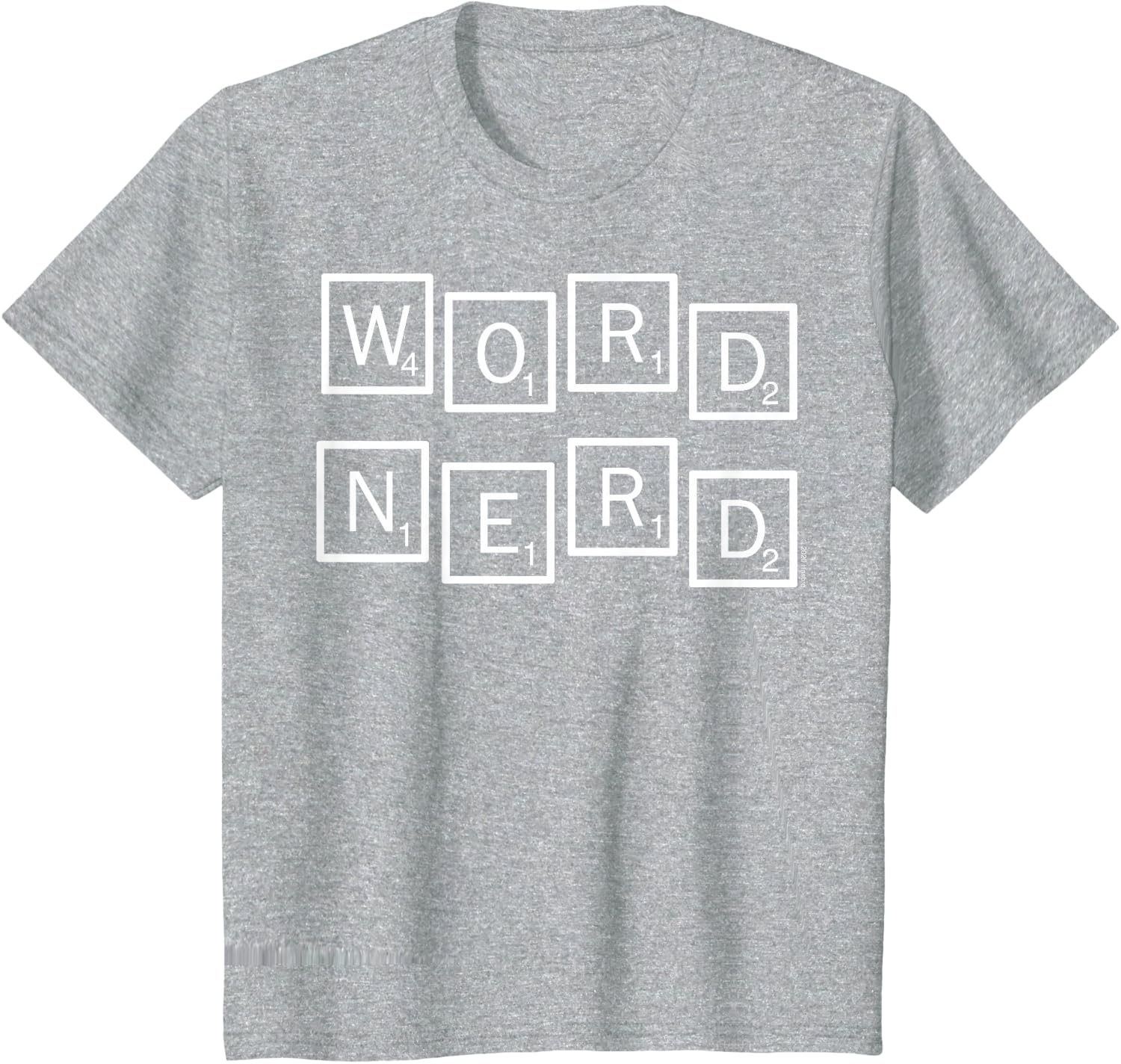 image:imageScrabble Word Nerd Tiles TShirtHeather Grey