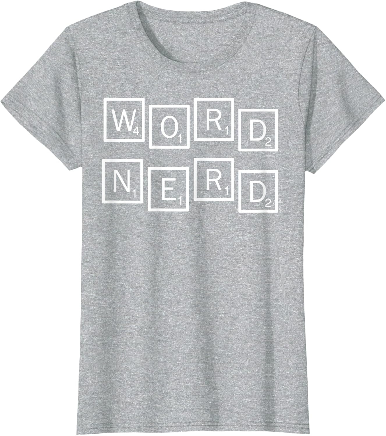 image:imageScrabble Word Nerd Tiles TShirtHeather Grey