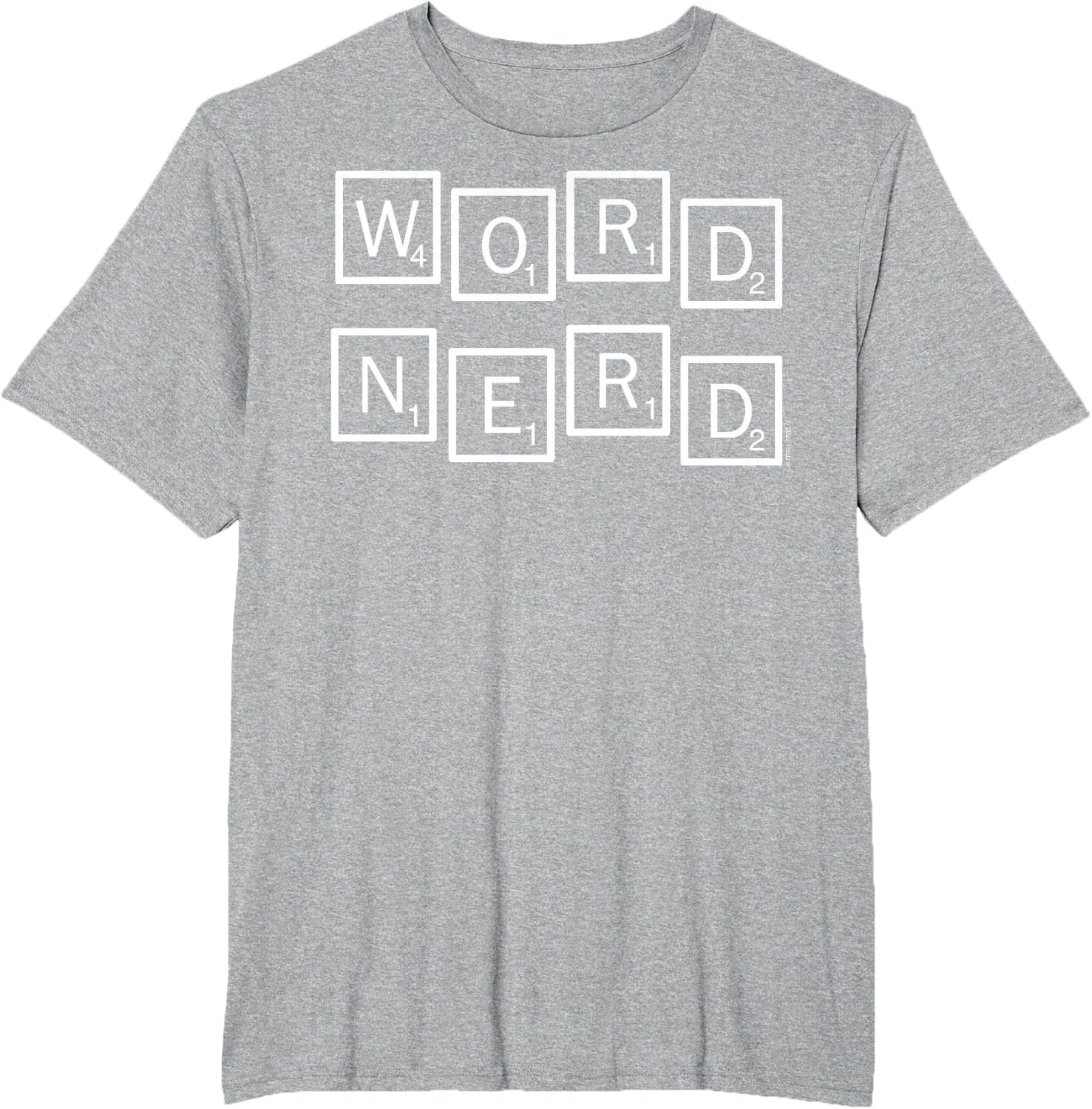 image:imageScrabble Word Nerd Tiles TShirtHeather Grey