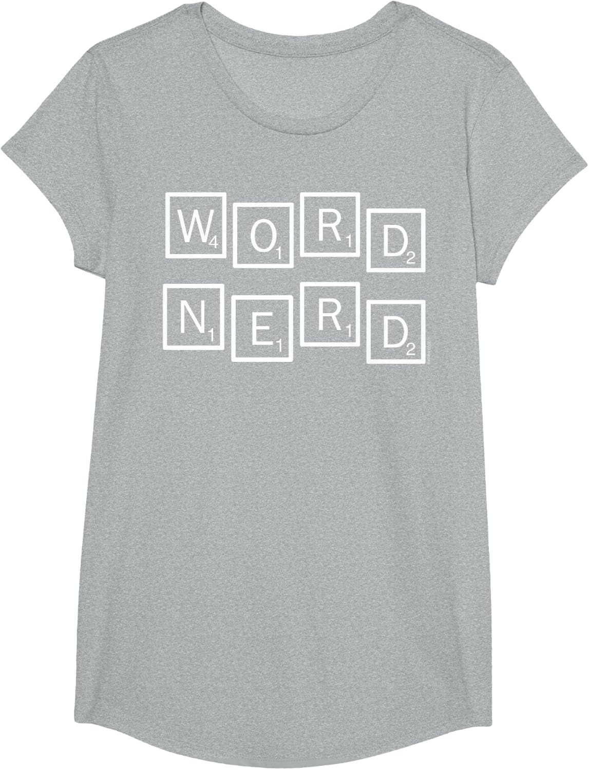 image:imageScrabble Word Nerd Tiles TShirtHeather Grey