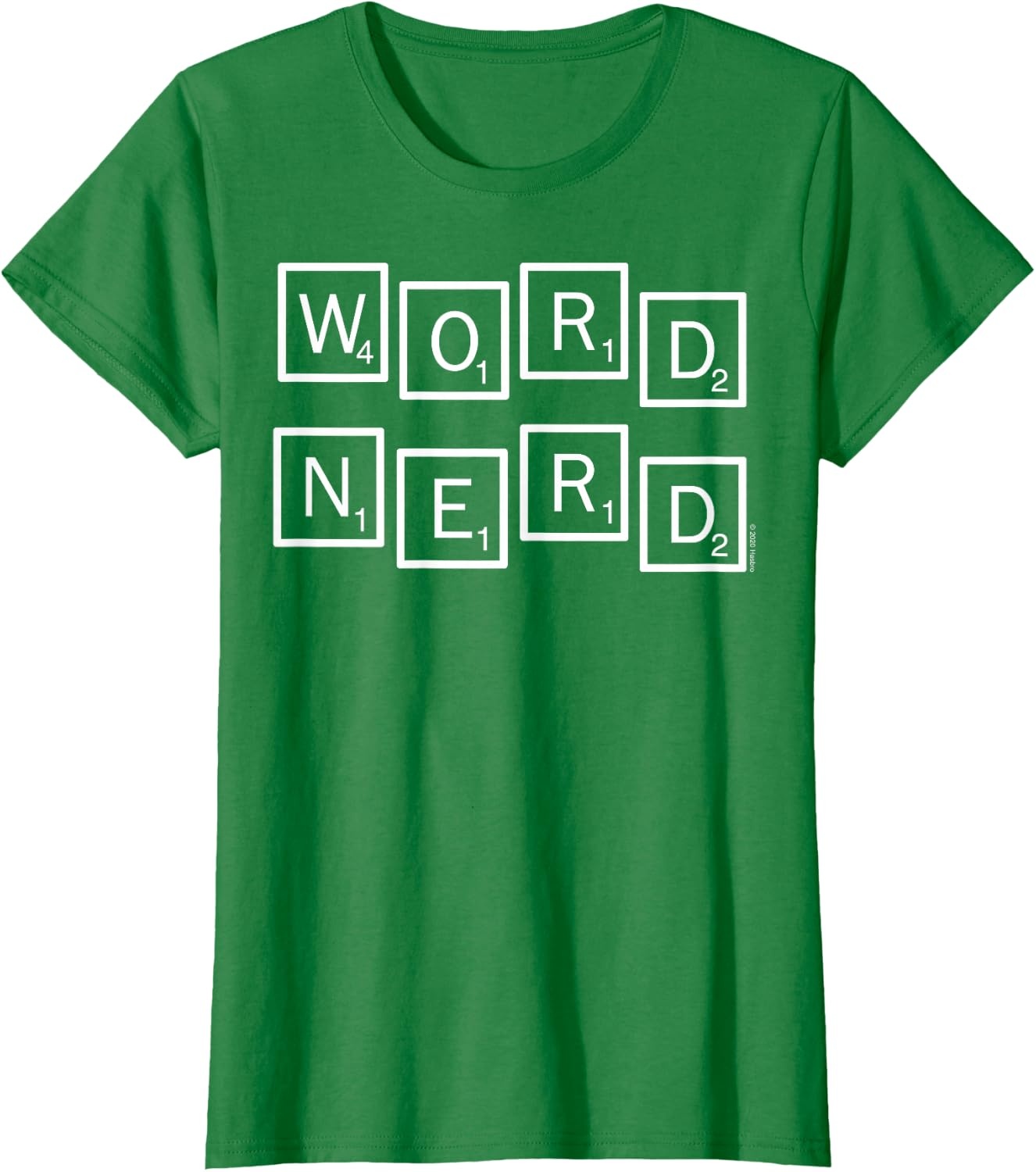 image:imageScrabble Word Nerd Tiles TShirtKelly Green