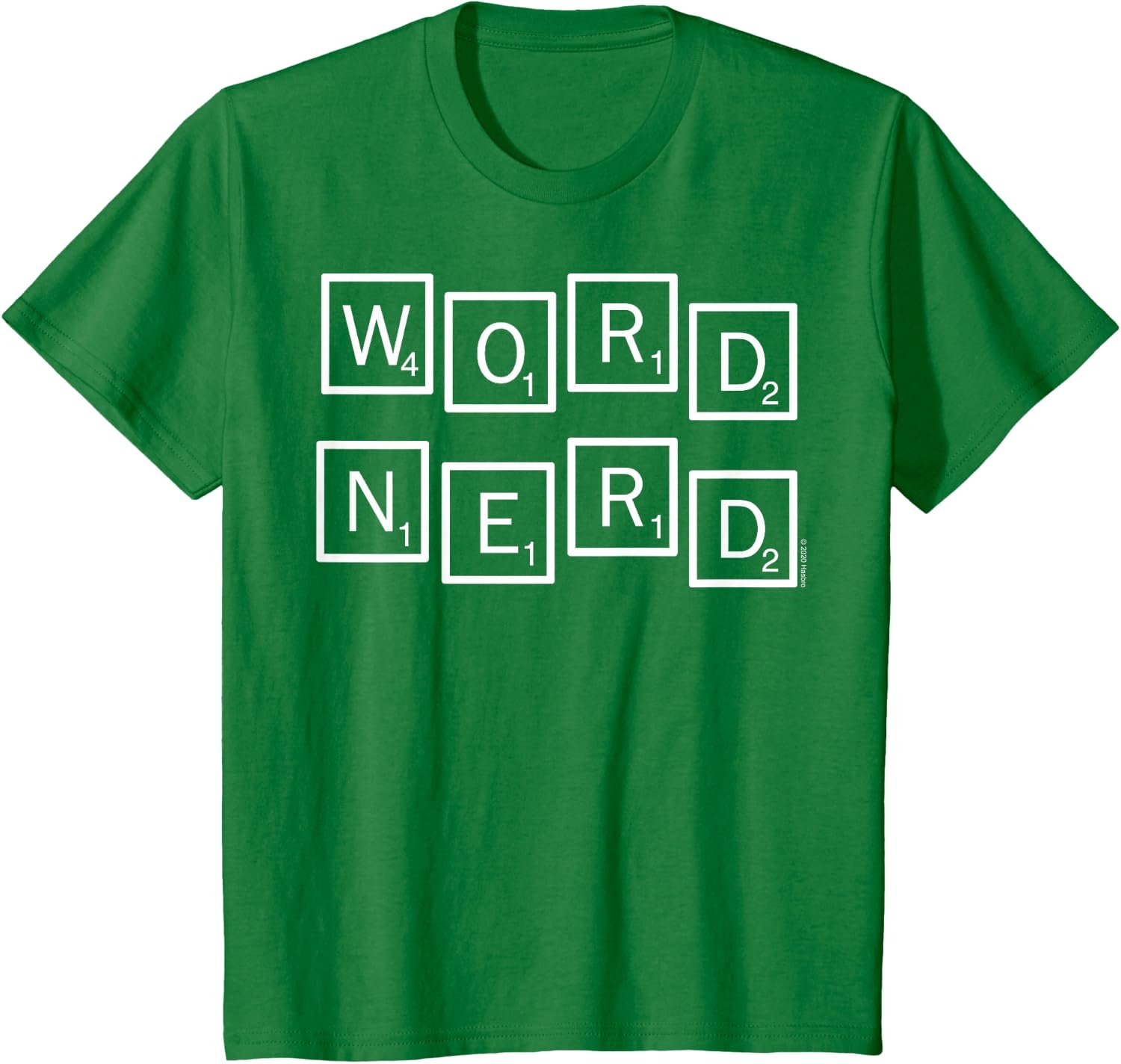 image:imageScrabble Word Nerd Tiles TShirtKelly Green