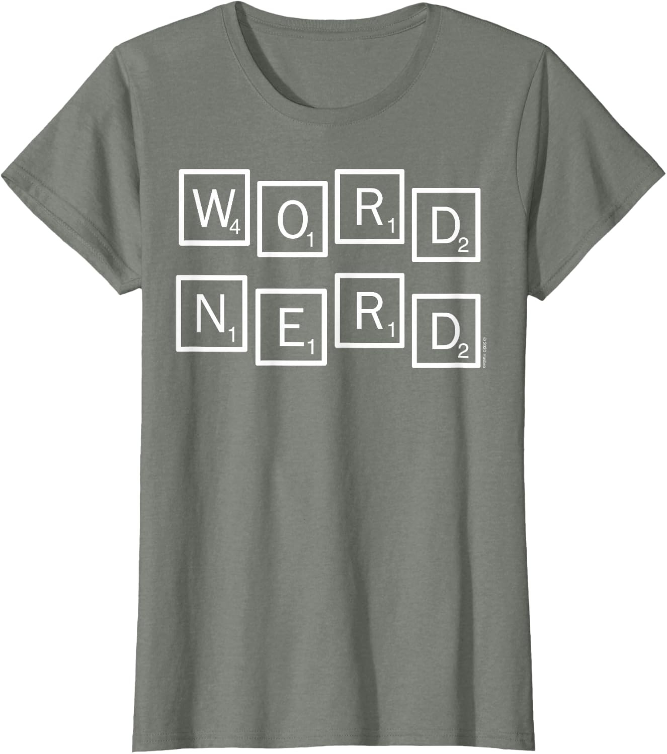 image:imageScrabble Word Nerd Tiles TShirtOlive Heather