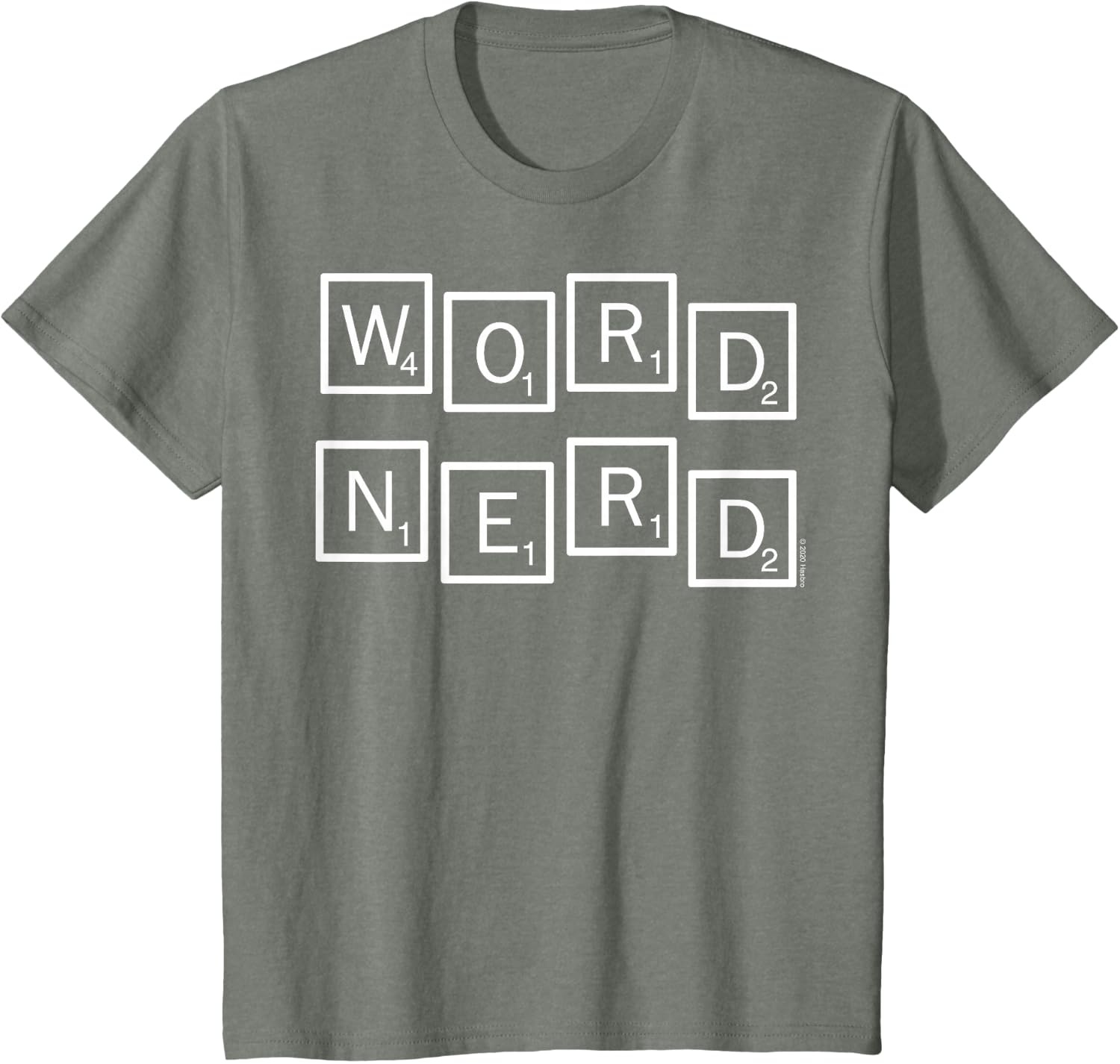 image:imageScrabble Word Nerd Tiles TShirtOlive Heather