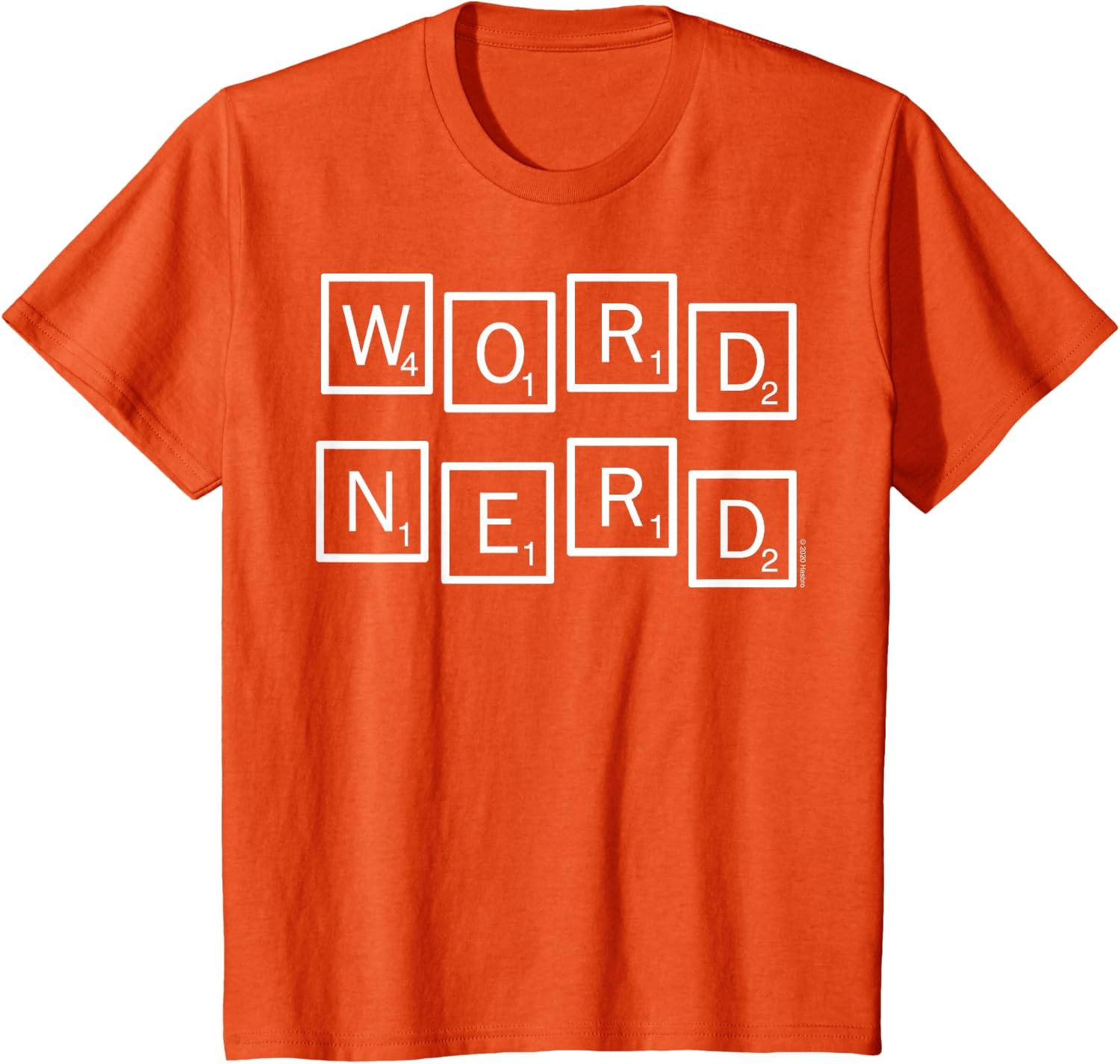 image:imageScrabble Word Nerd Tiles TShirtOrange