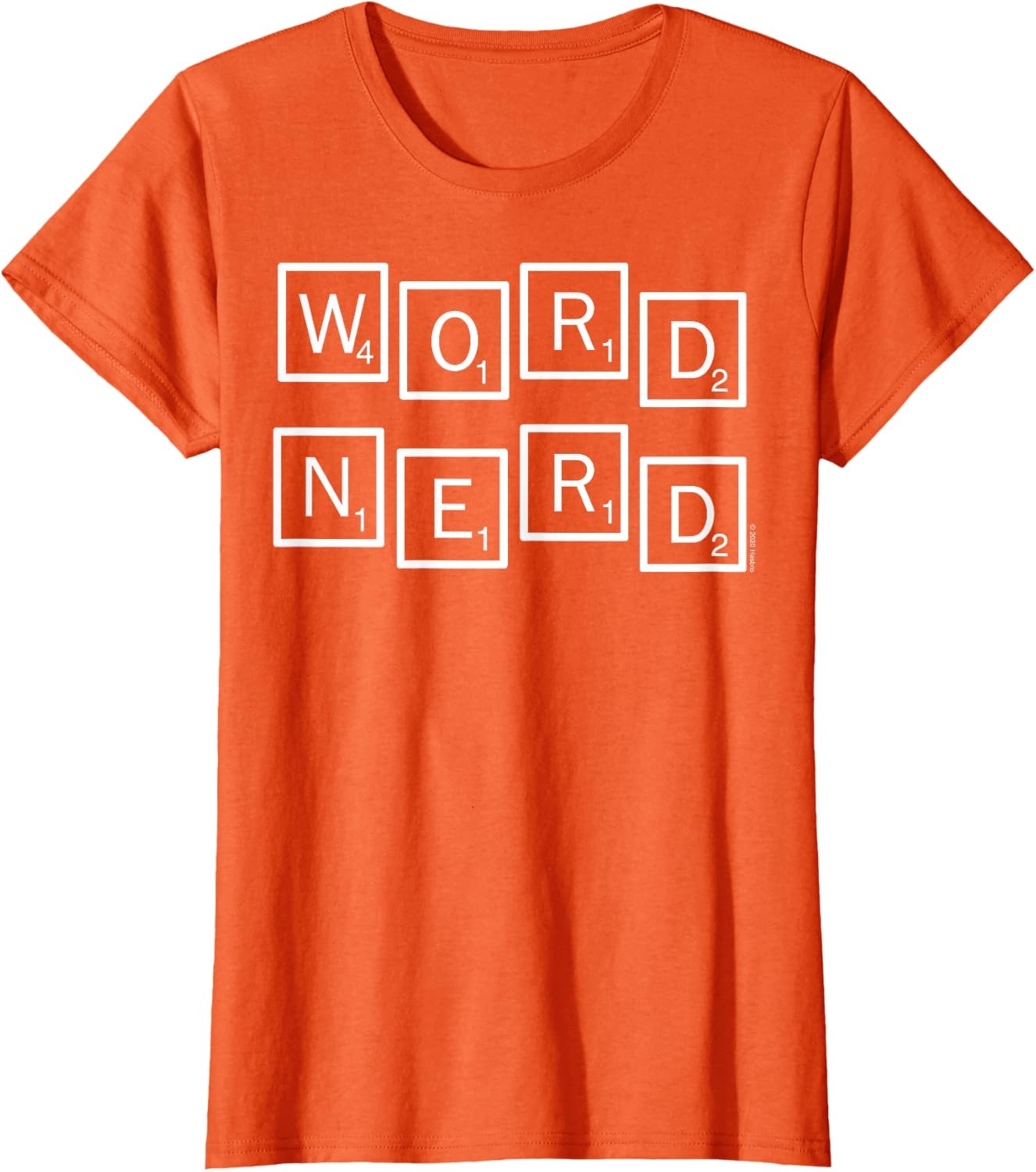 image:imageScrabble Word Nerd Tiles TShirtOrange