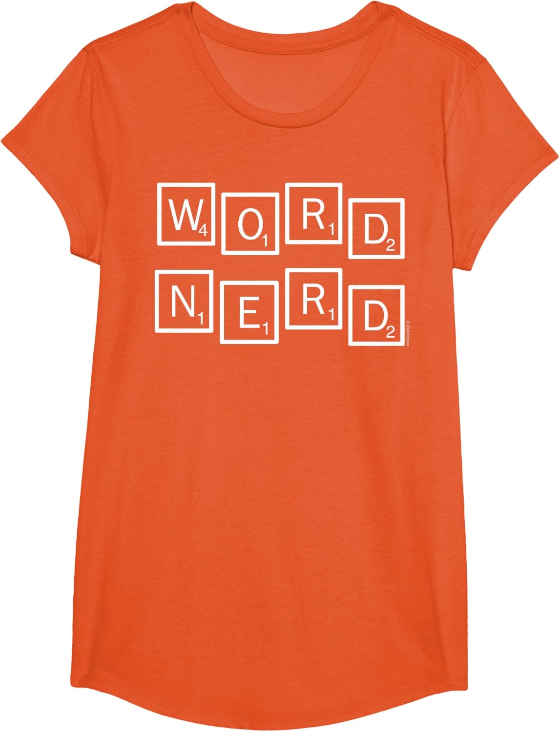 image:imageScrabble Word Nerd Tiles TShirtOrange