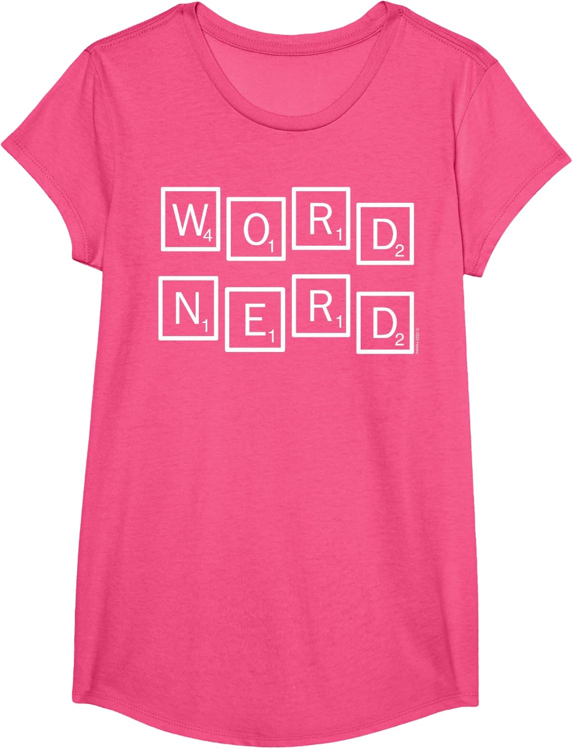 image:imageScrabble Word Nerd Tiles TShirtPink Heather
