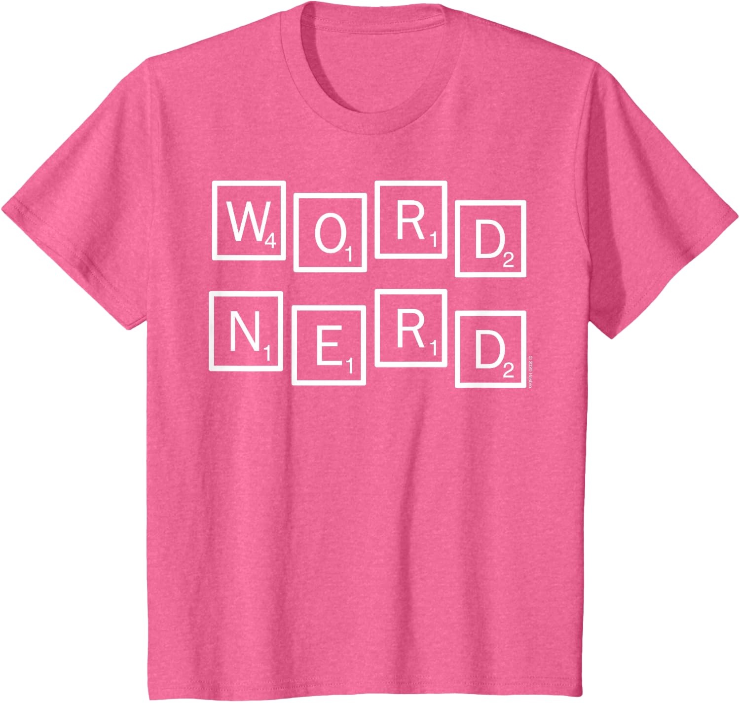 image:imageScrabble Word Nerd Tiles TShirtPink Heather