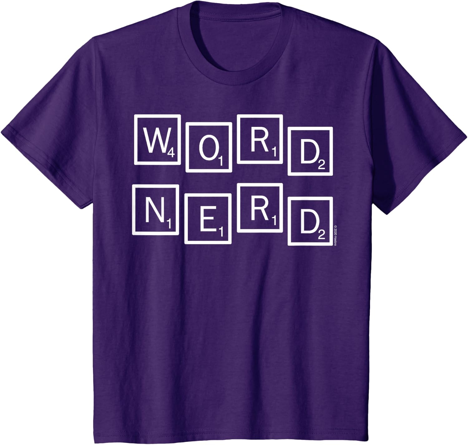 image:imageScrabble Word Nerd Tiles TShirtPurple