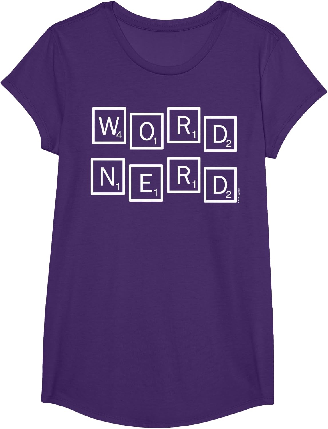 image:imageScrabble Word Nerd Tiles TShirtPurple