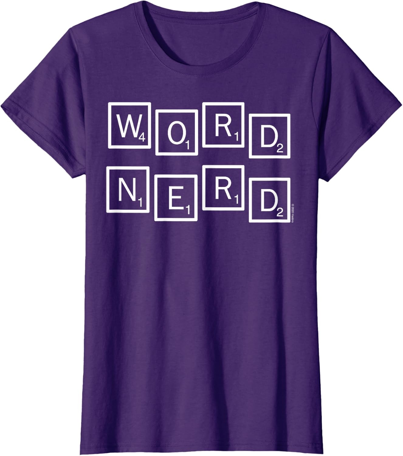 image:imageScrabble Word Nerd Tiles TShirtPurple