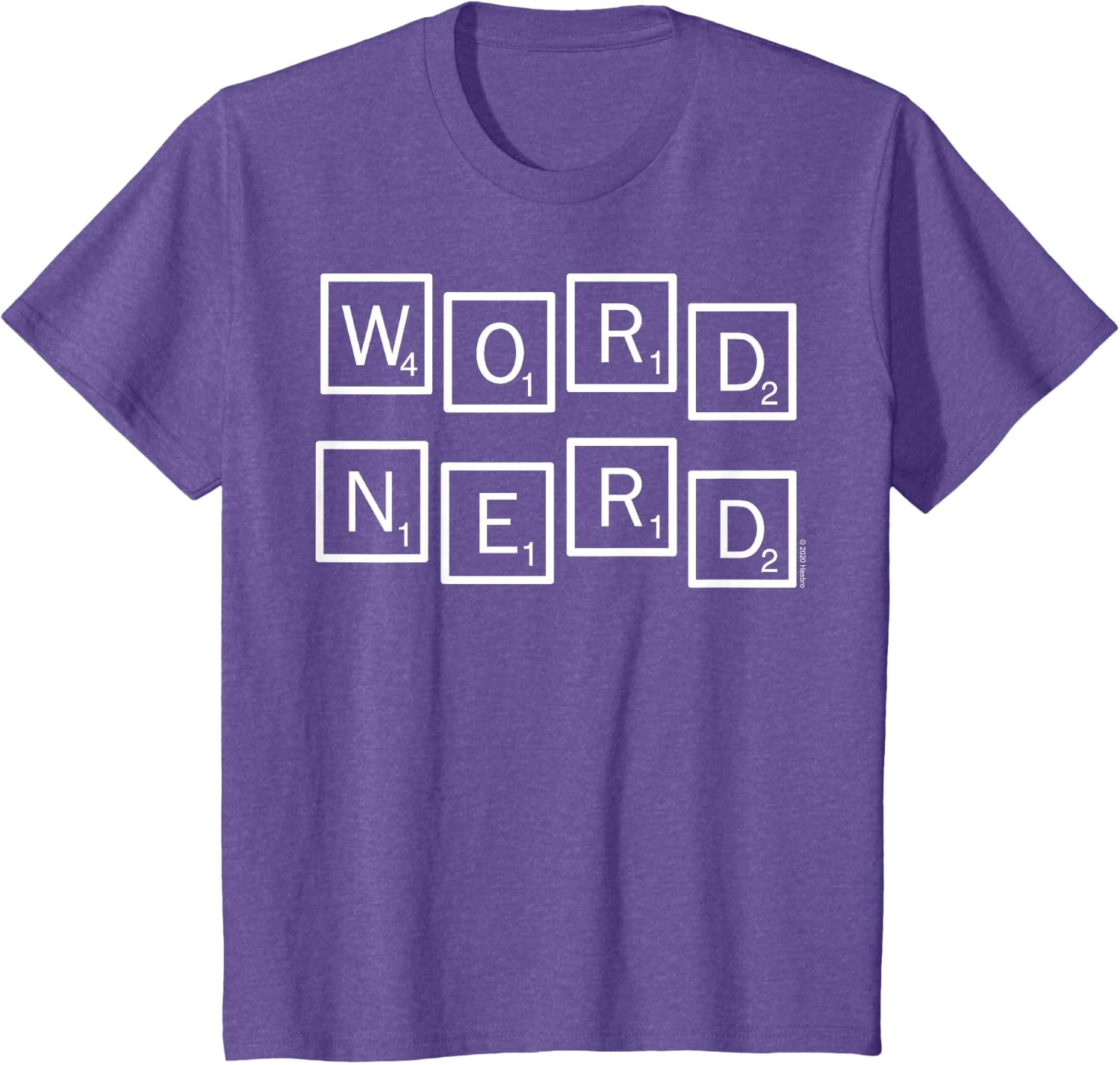 image:imageScrabble Word Nerd Tiles TShirtPurple Heather