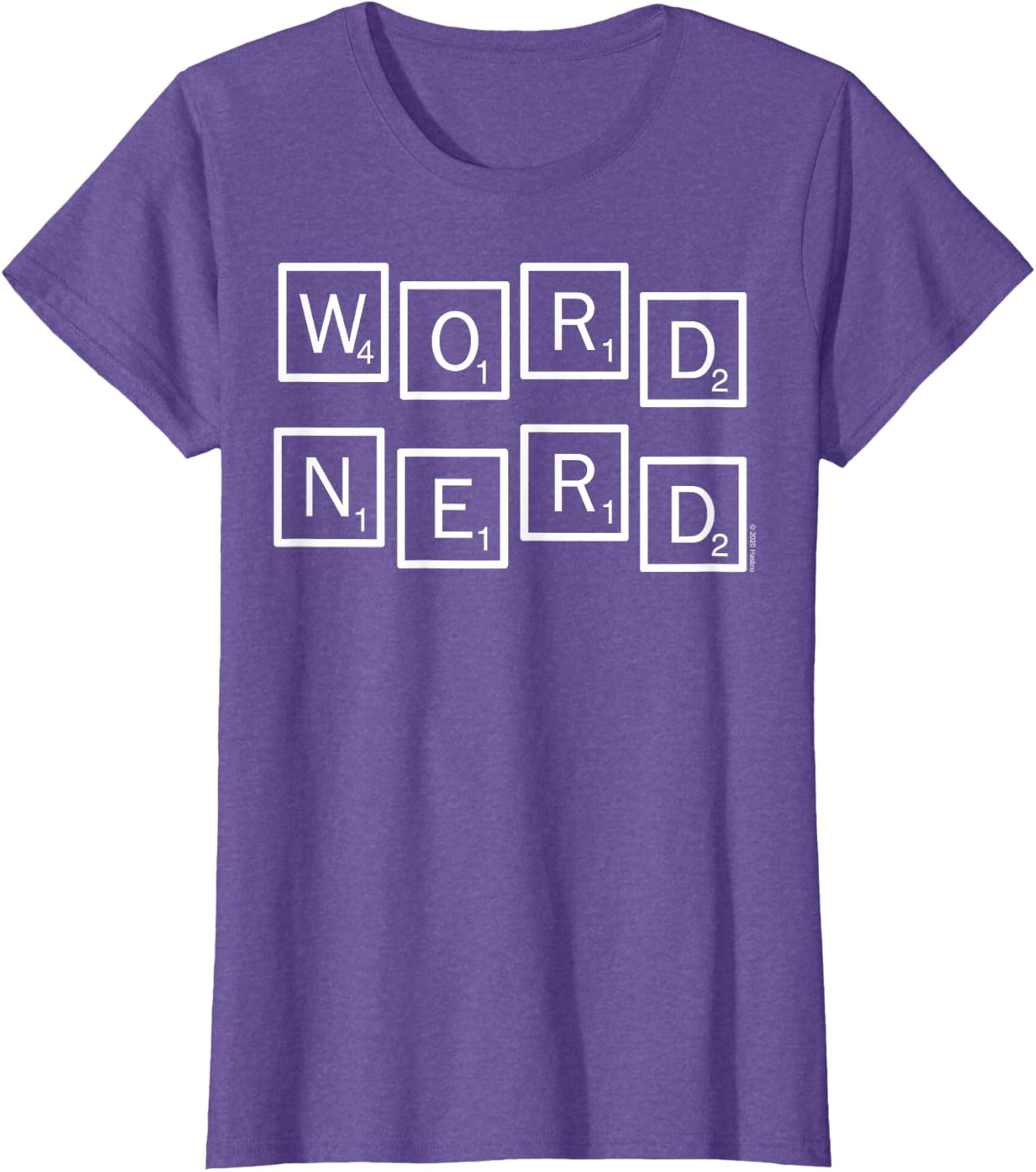 image:imageScrabble Word Nerd Tiles TShirtPurple Heather