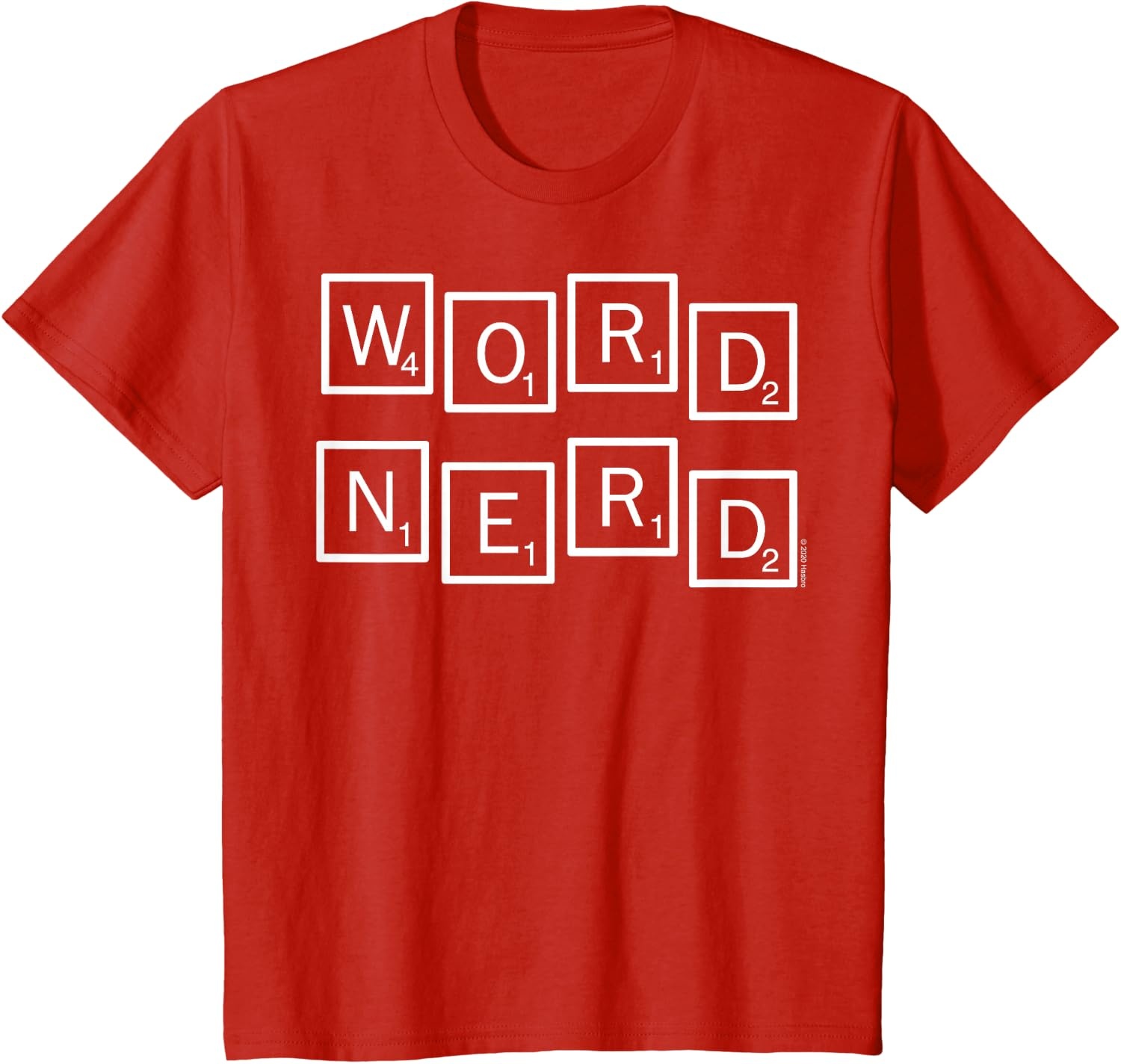 image:imageScrabble Word Nerd Tiles TShirtRed