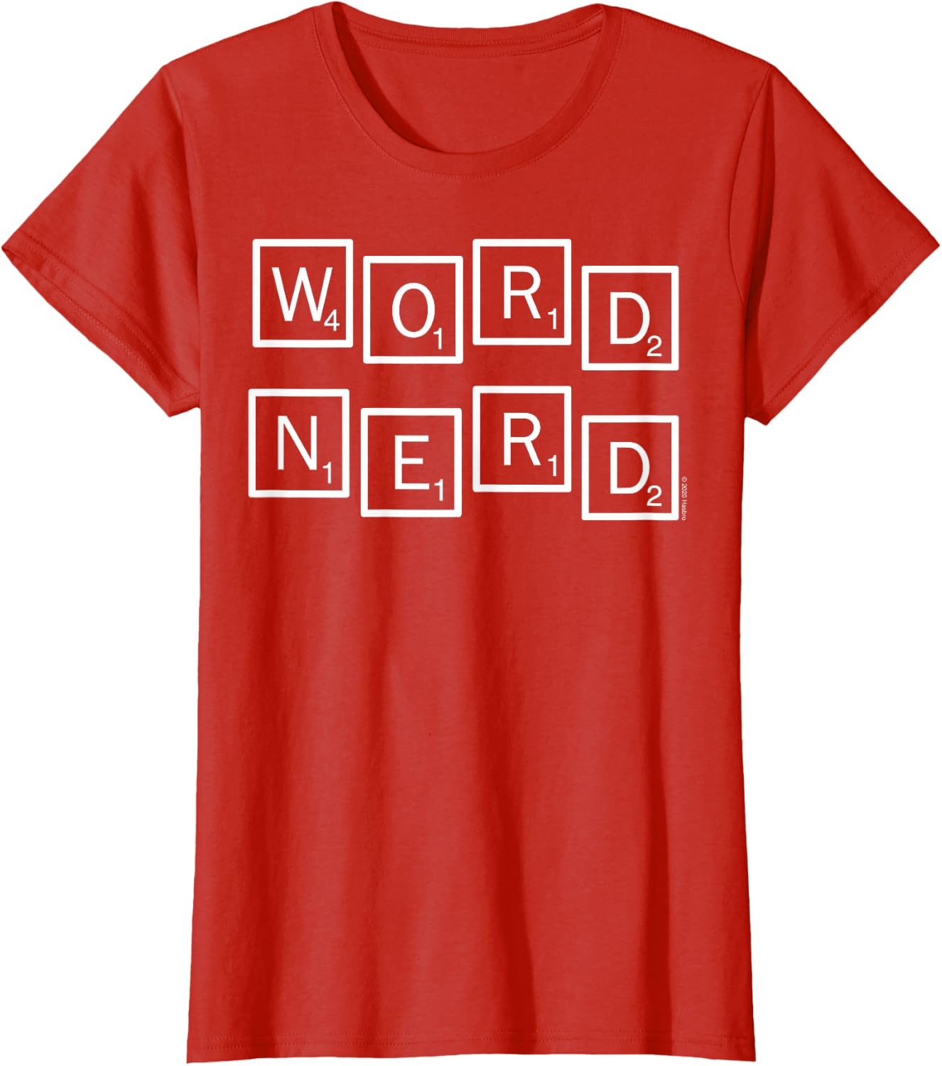 image:imageScrabble Word Nerd Tiles TShirtRed