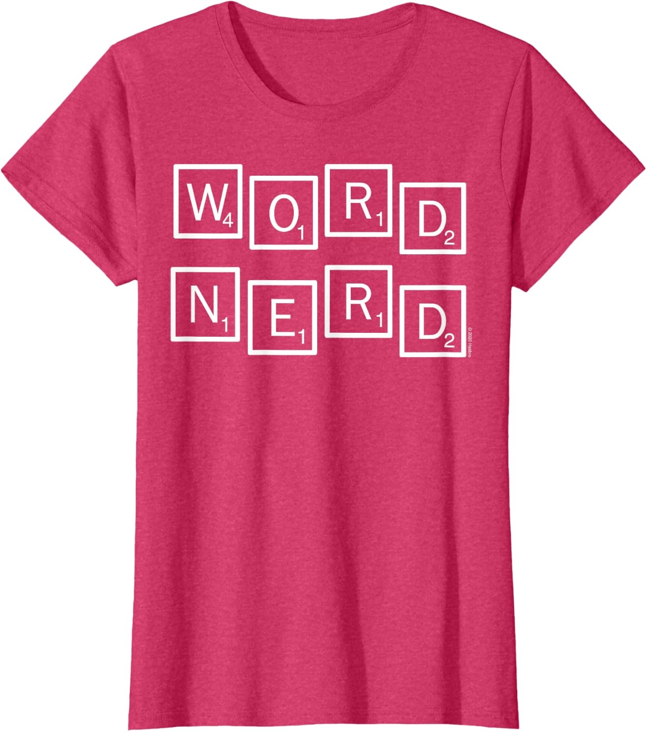 image:imageScrabble Word Nerd Tiles TShirtRed Heather